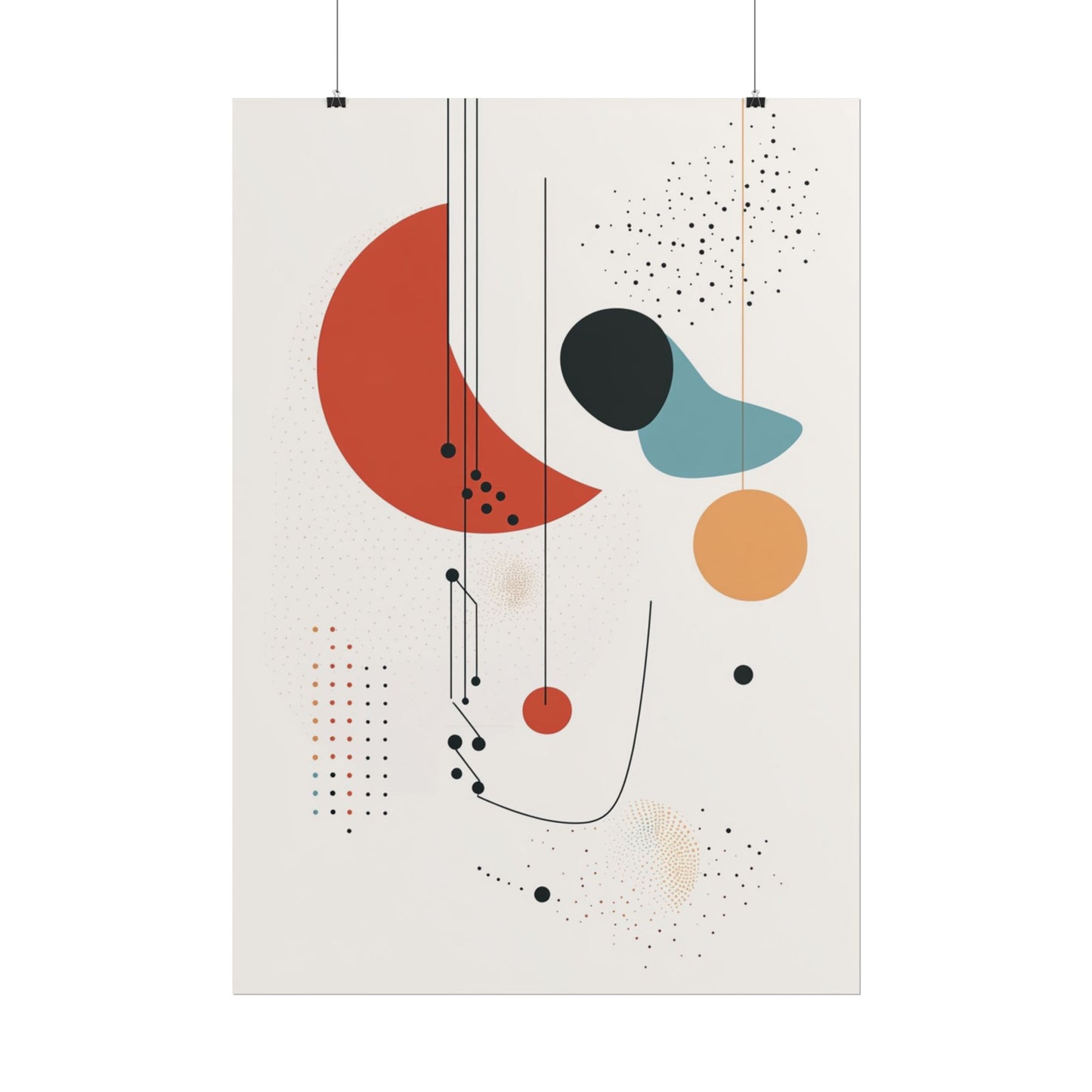 Celestial Rhythm - Abstract Geometric Art Print