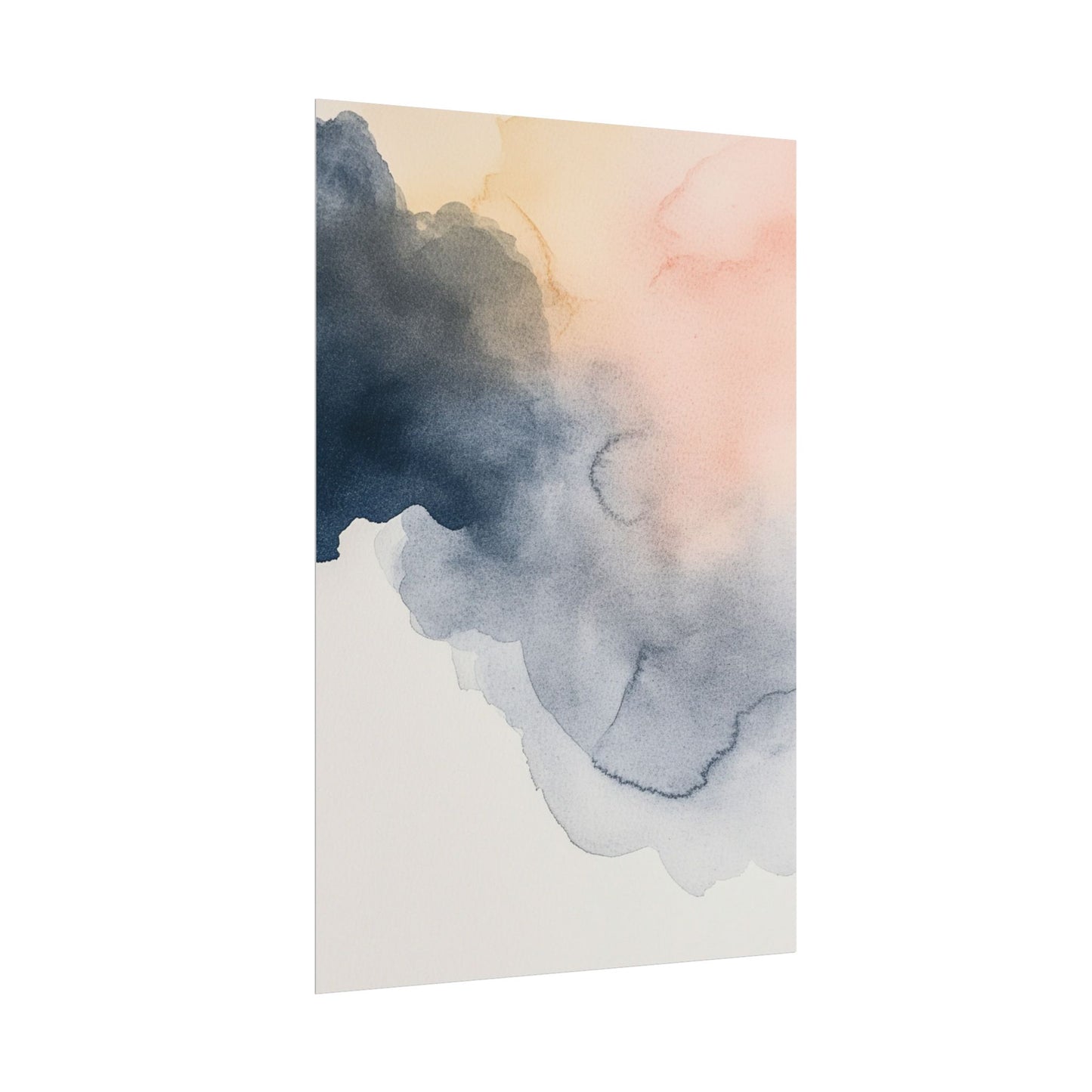 Serene Watercolour Cloudscape - Abstract Art Print