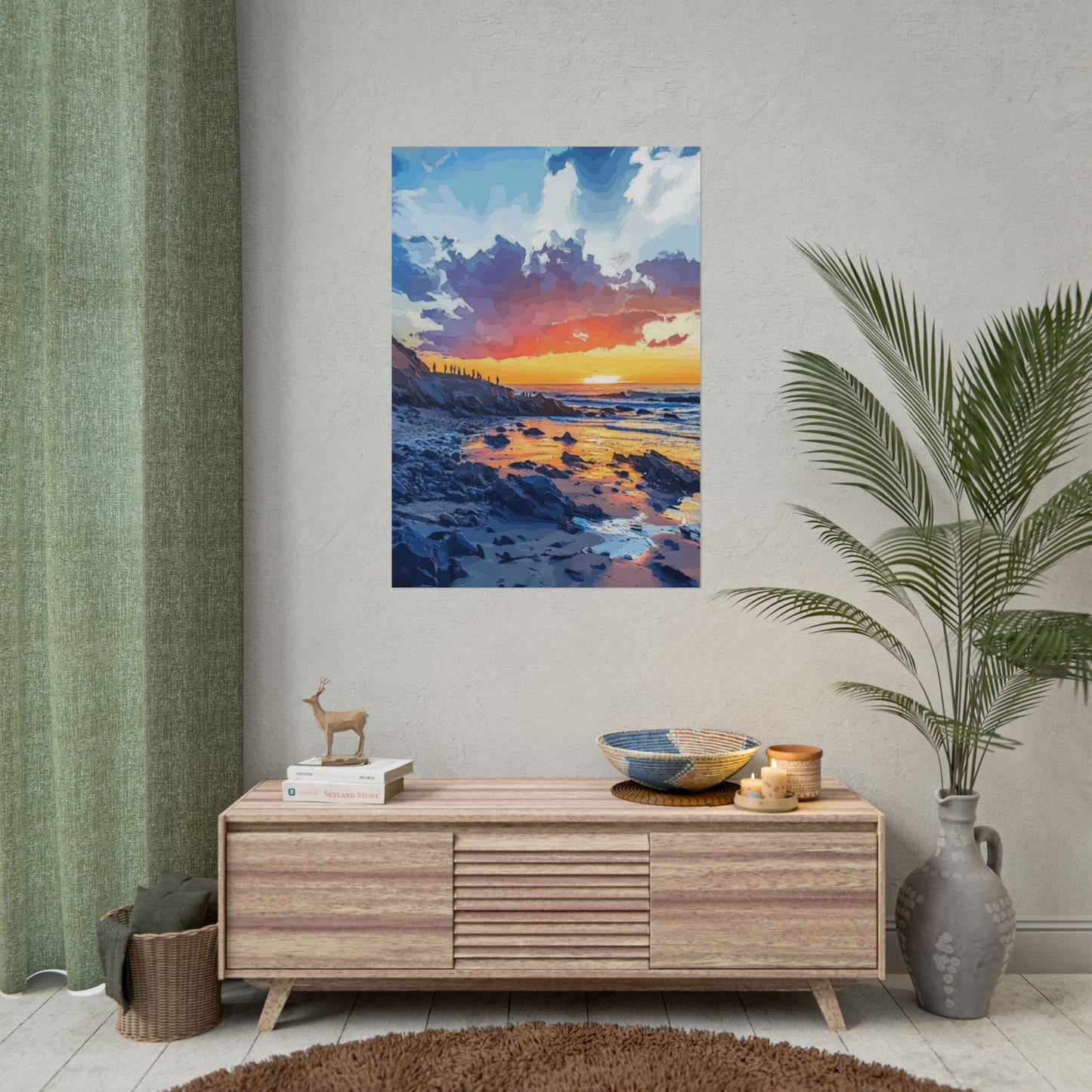 Coastal Sunset - Abstract Seascape Art Print