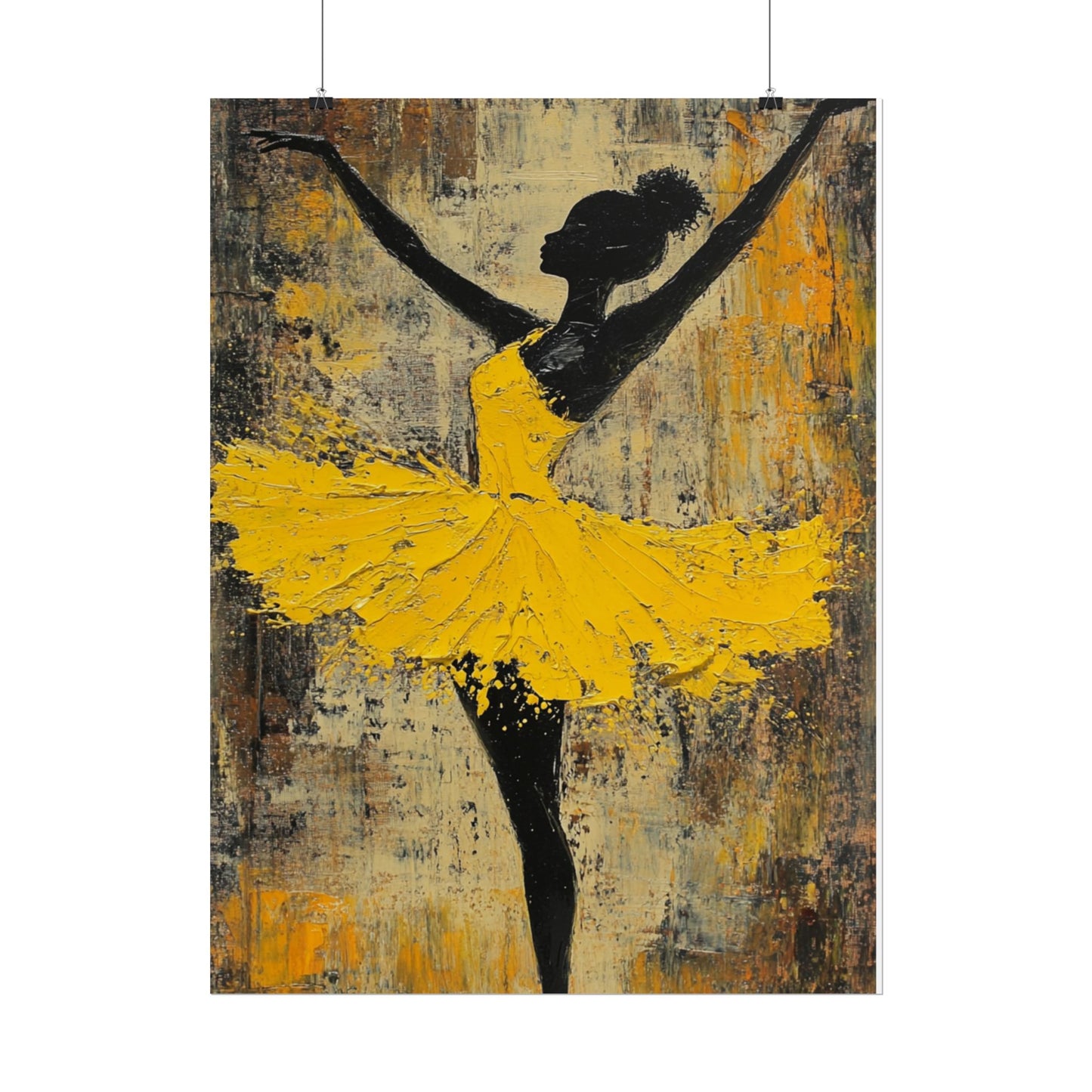 Grace in Motion - Abstract Ballet Dancer Art Print