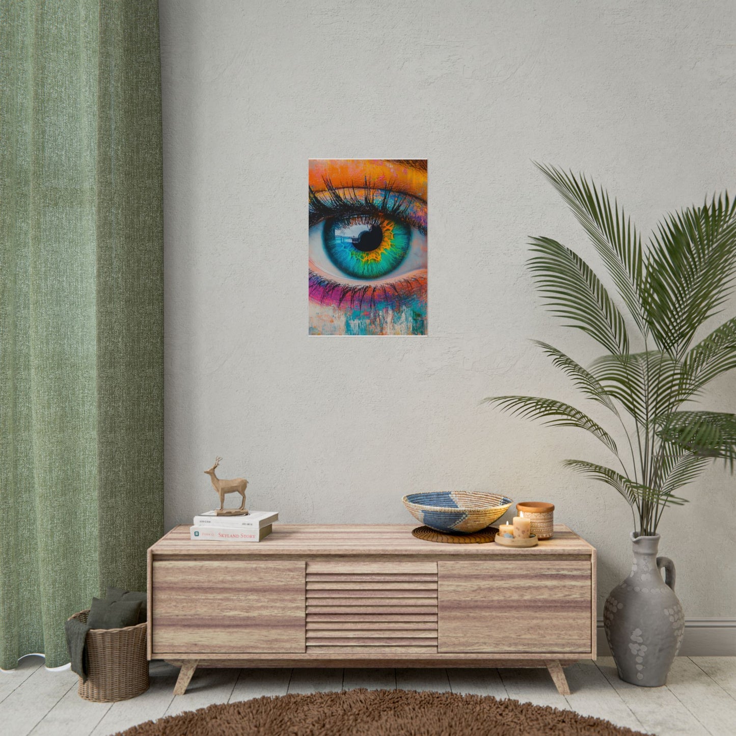 Vivid Gaze - Abstract Eye Art Print