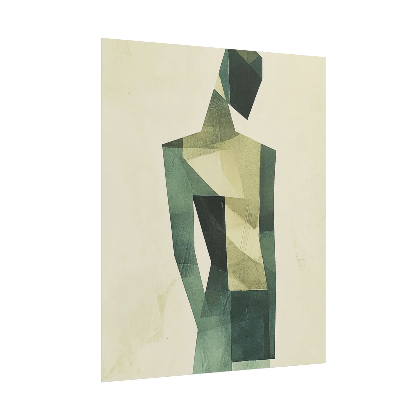 Contemplative Form - Geometric Abstract Art Print