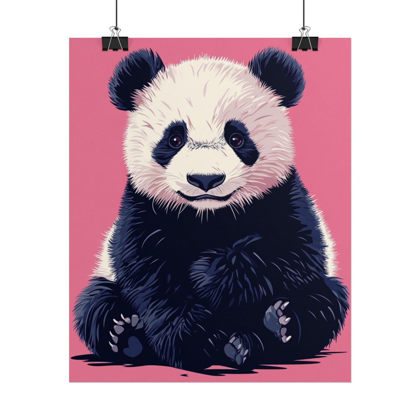 Adorable Panda Bliss - Abstract Art Print