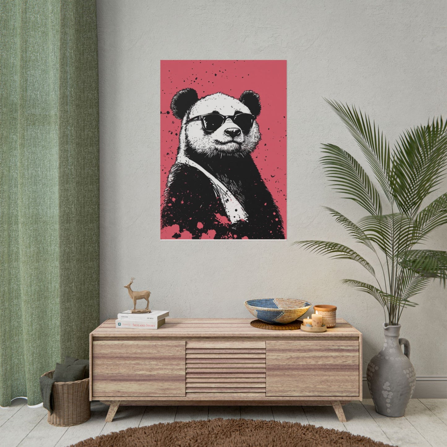 Cool Panda - Street Style Abstract Art Print