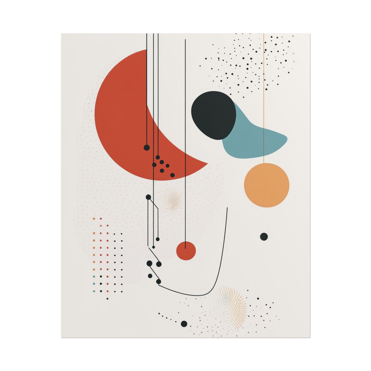 Celestial Rhythm - Abstract Geometric Art Print