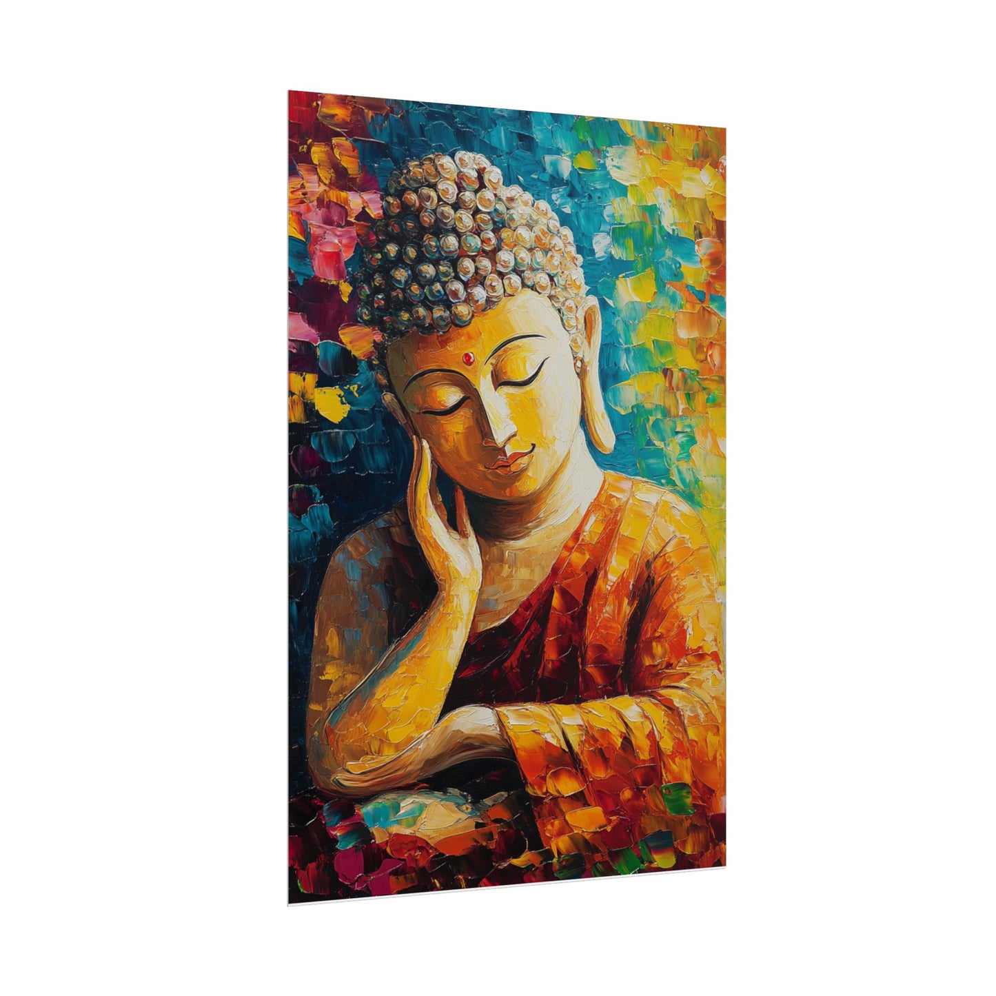 Meditative Buddha - Abstract Expressionism Art Print