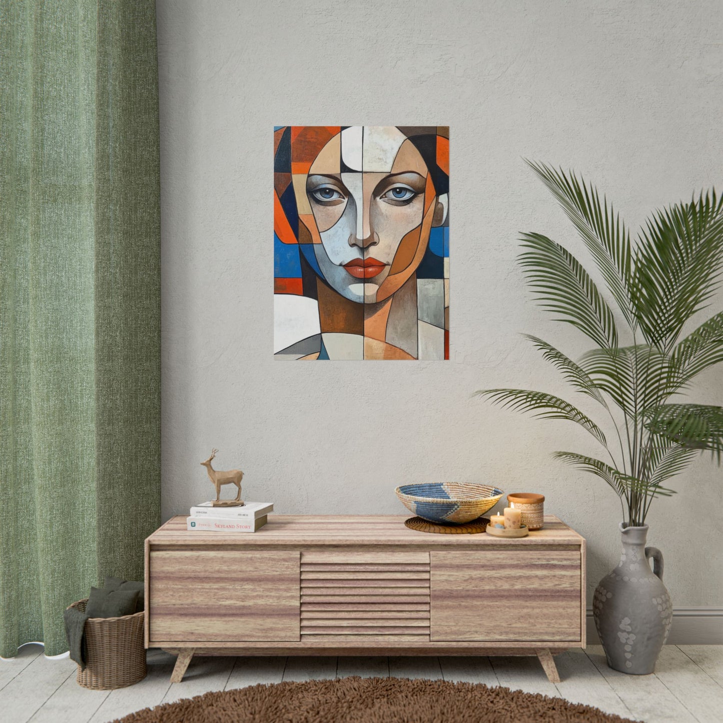 Symmetry in Colours - Abstract Portrait Art Print