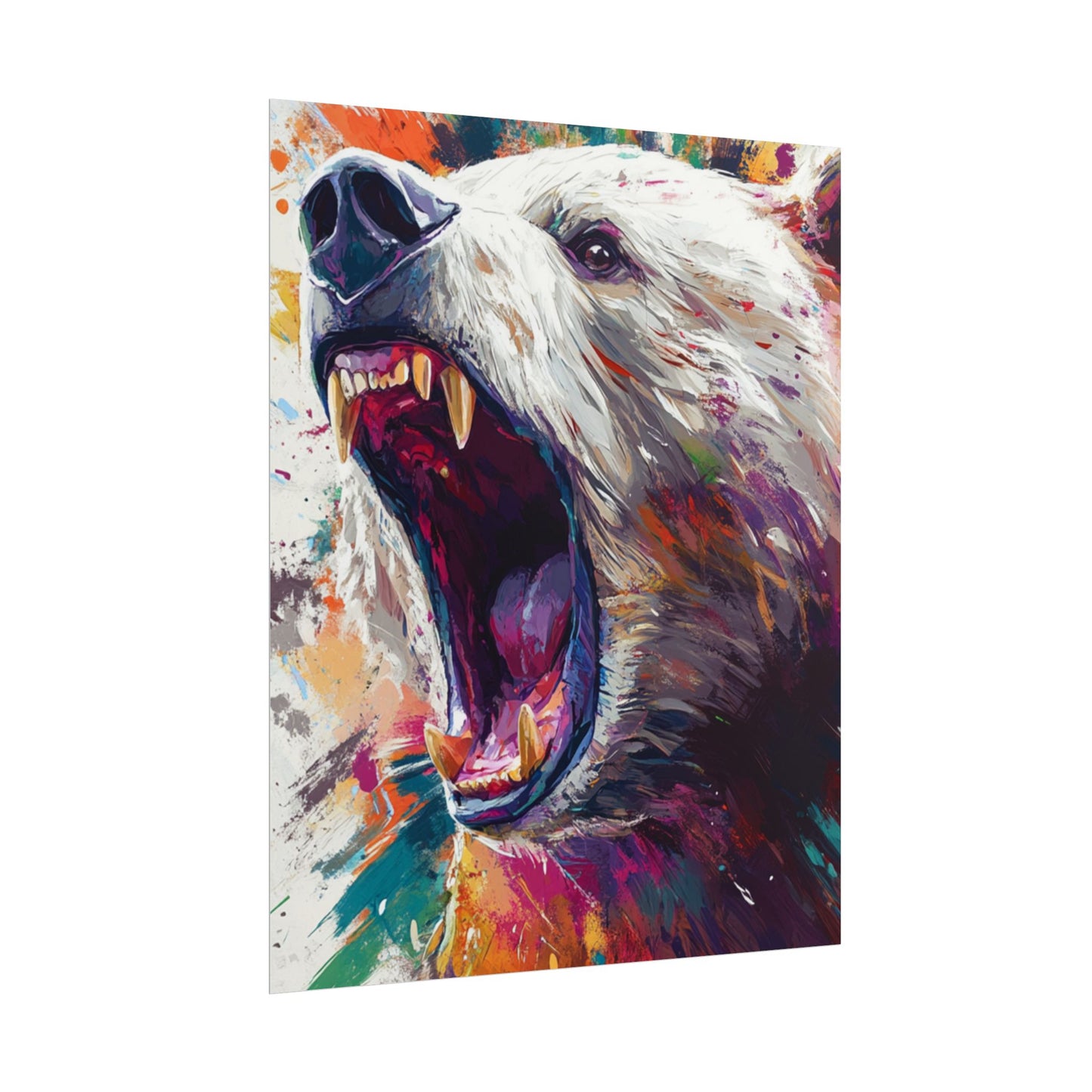 Roar of the Wild - Abstract Bear Art Print