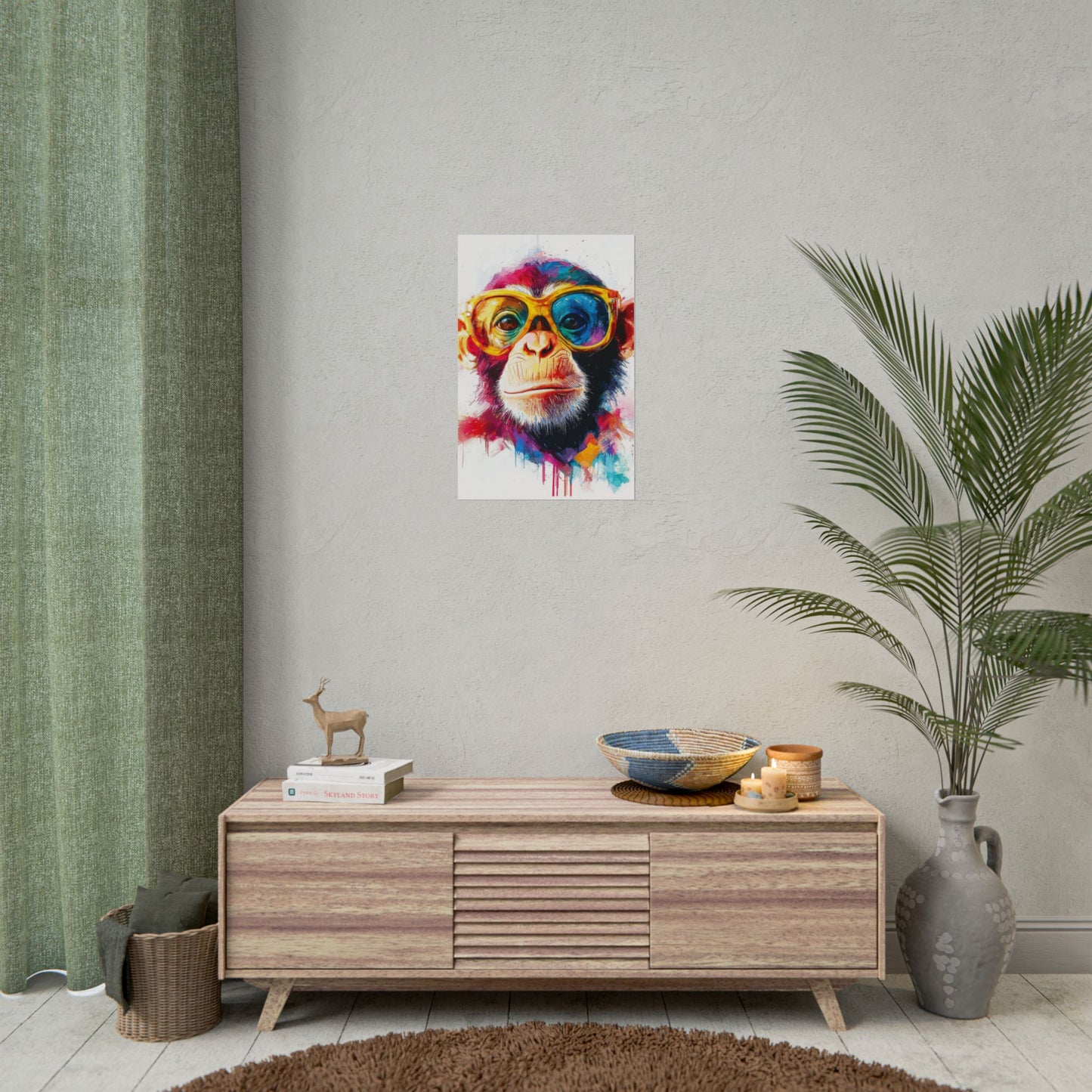 Cool Chimp - Abstract Art with a Splash of Colour