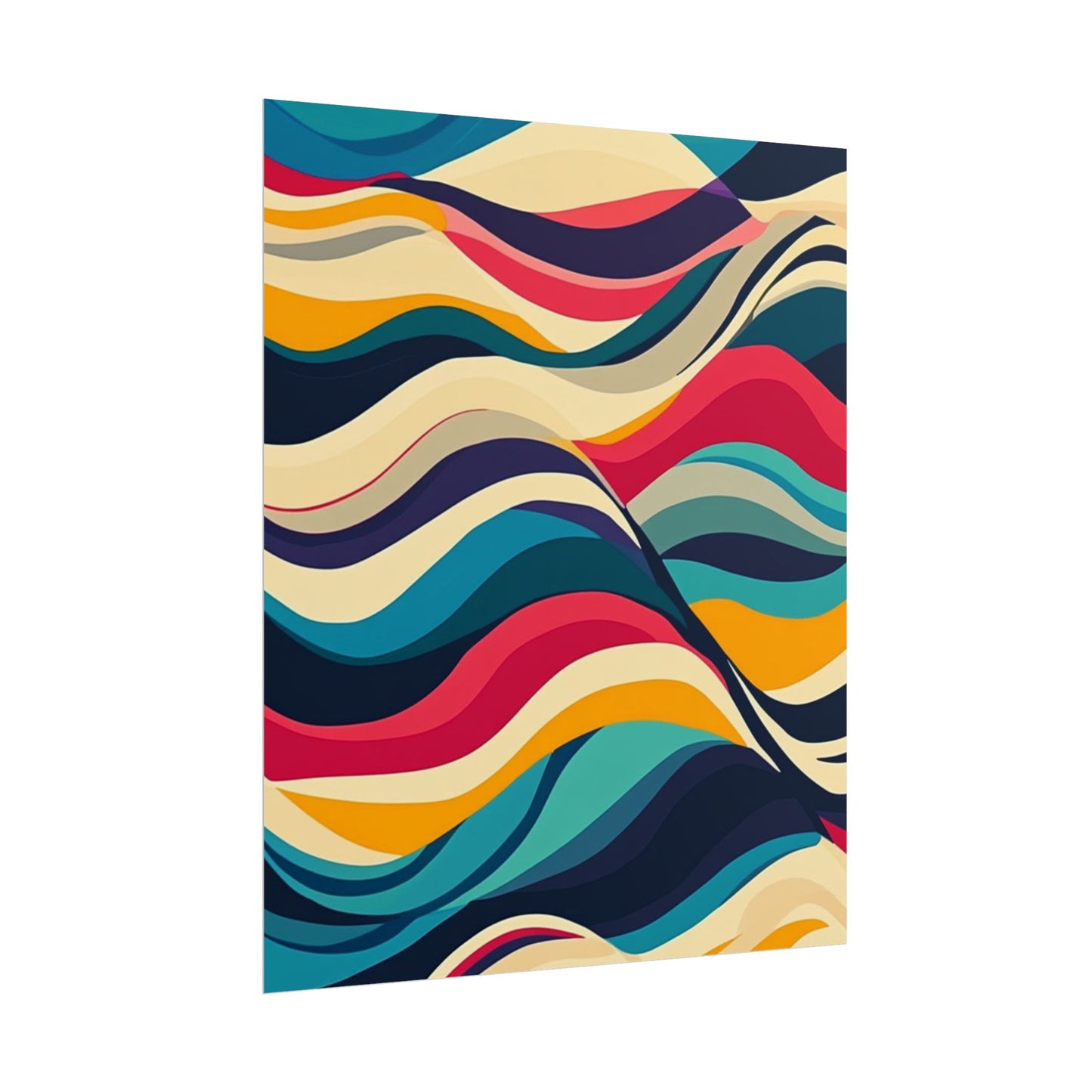 Flowing Waves of Colour - Abstract Art Print