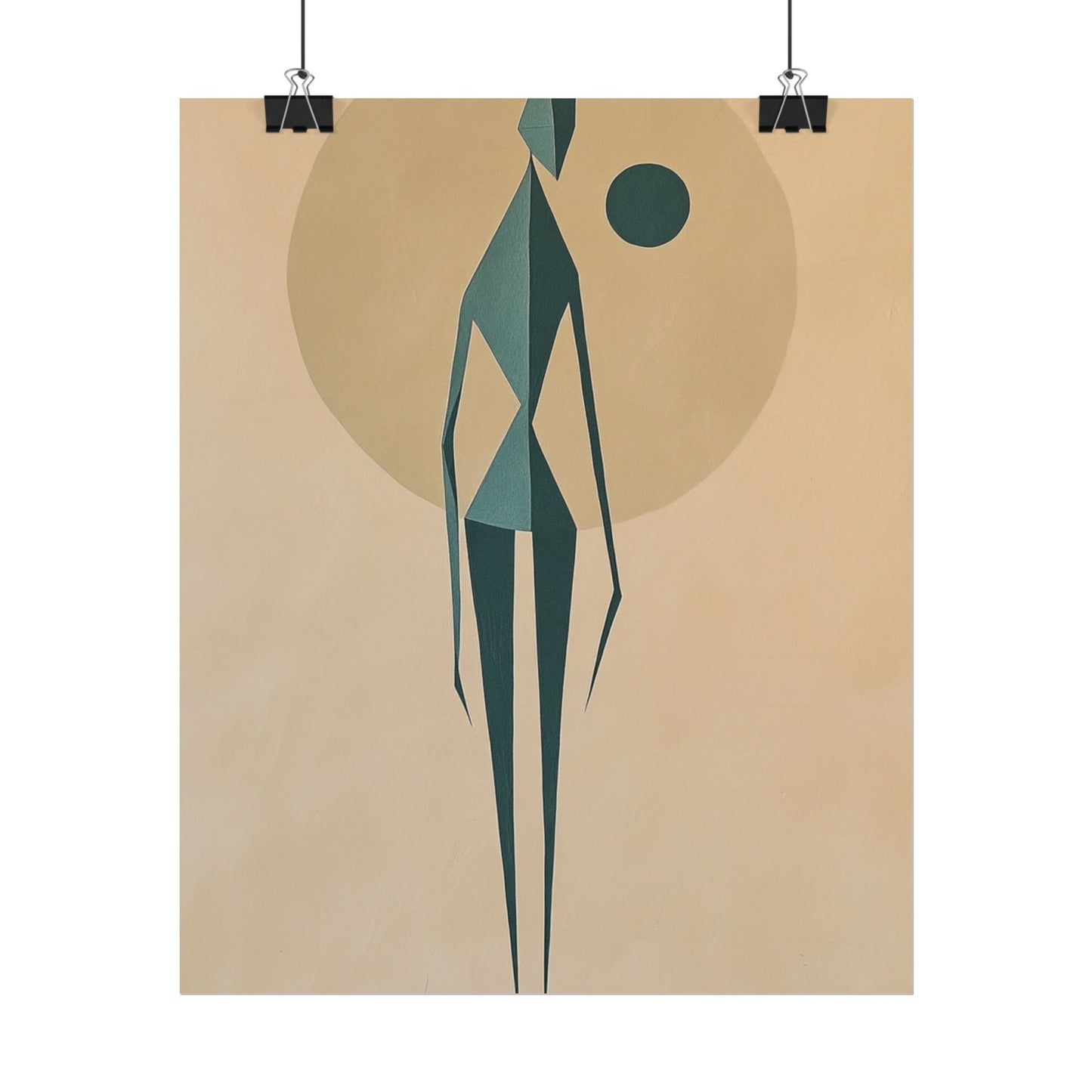 Abstract Solitude - Minimalist Figurative Art Print