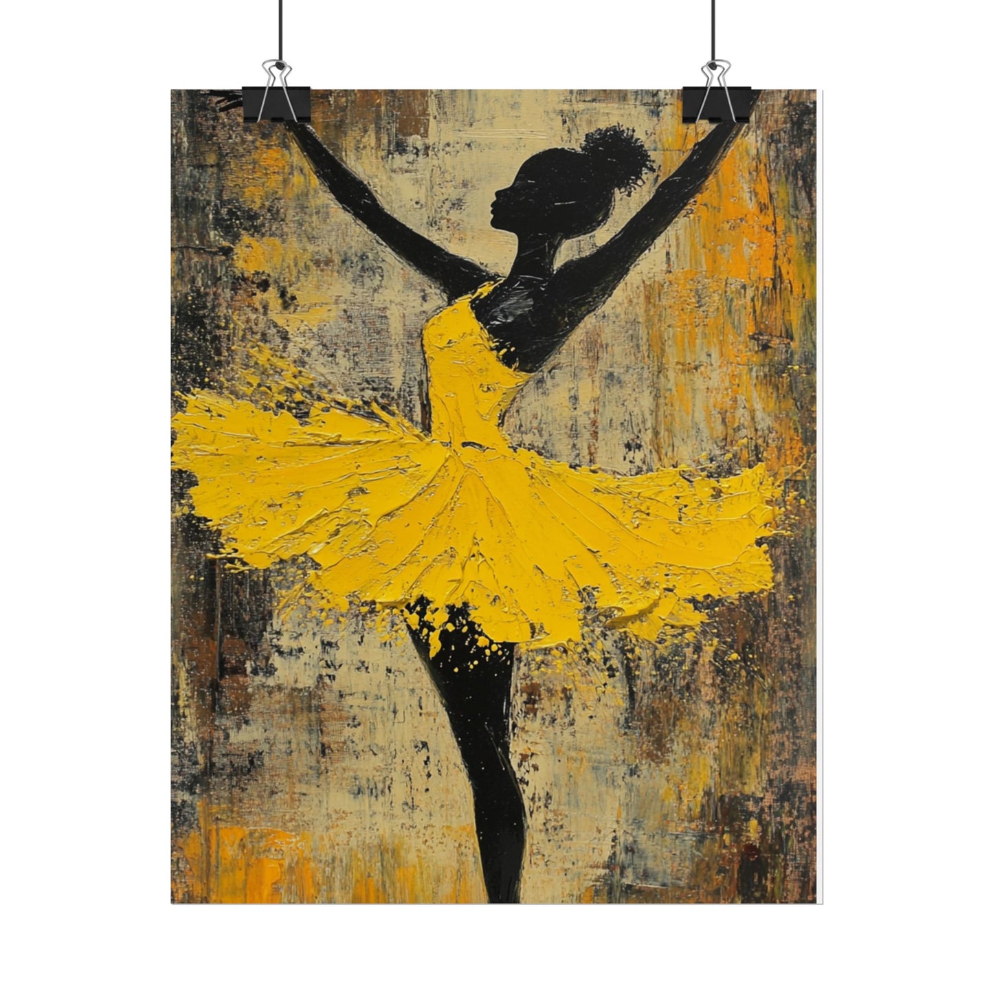 Grace in Motion - Abstract Ballet Dancer Art Print