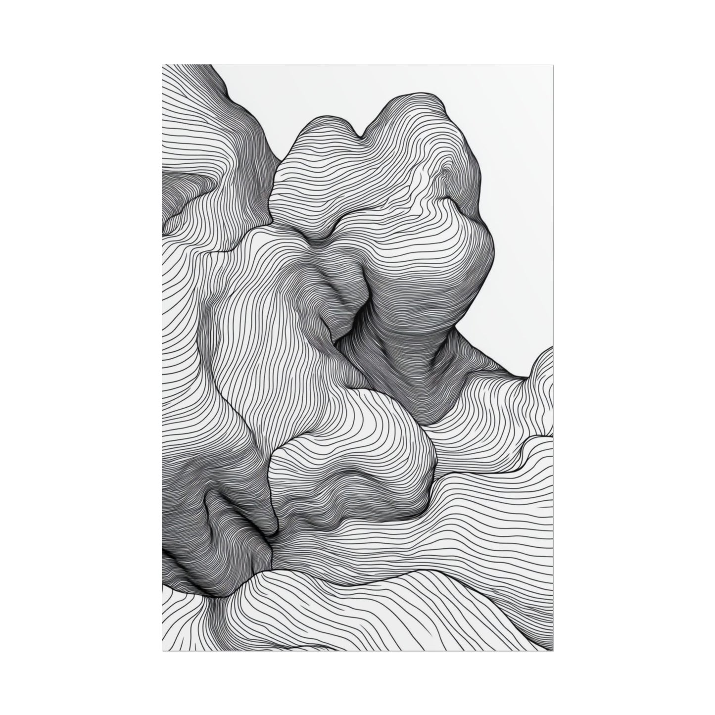 Flow of Lines - Abstract Organic Contours