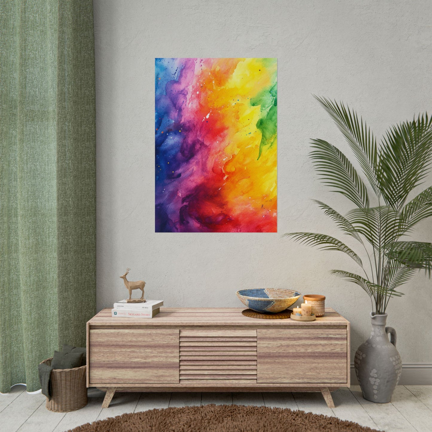 Spectrum of Emotions - Vivid Abstract Watercolour Art