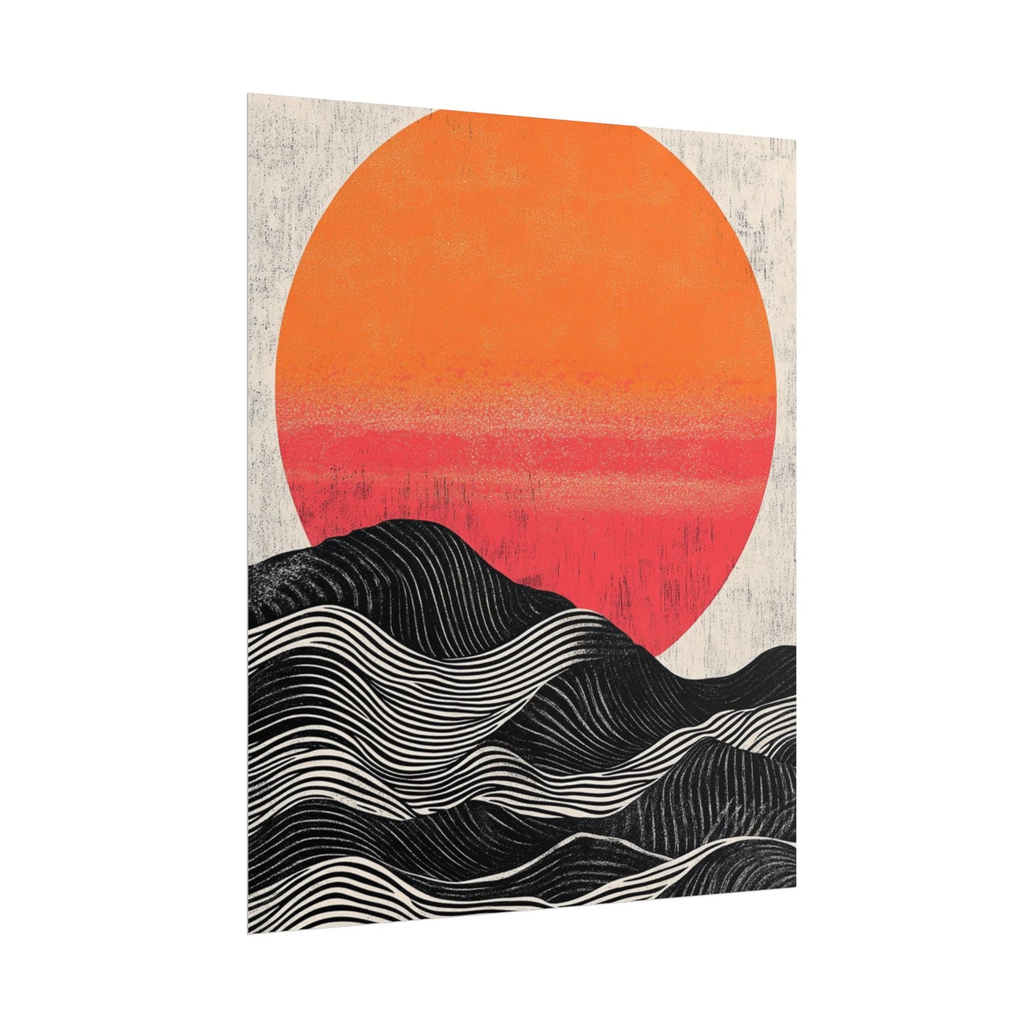 Sunset Serenade - Abstract Geometric Art Print