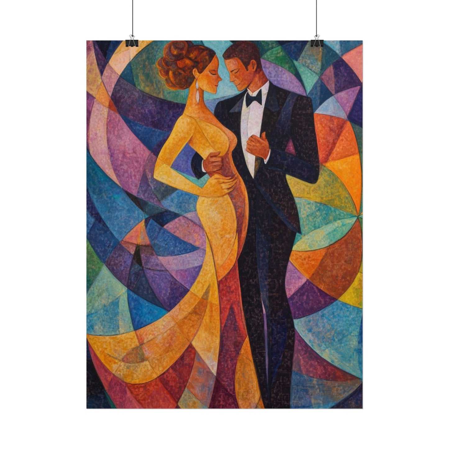 Elegant Dance - Abstract Romantic Art Print