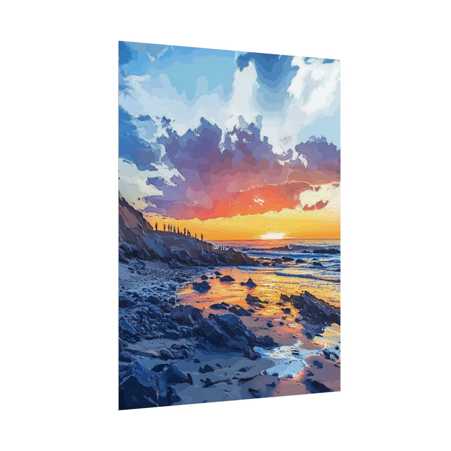 Coastal Sunset - Abstract Seascape Art Print