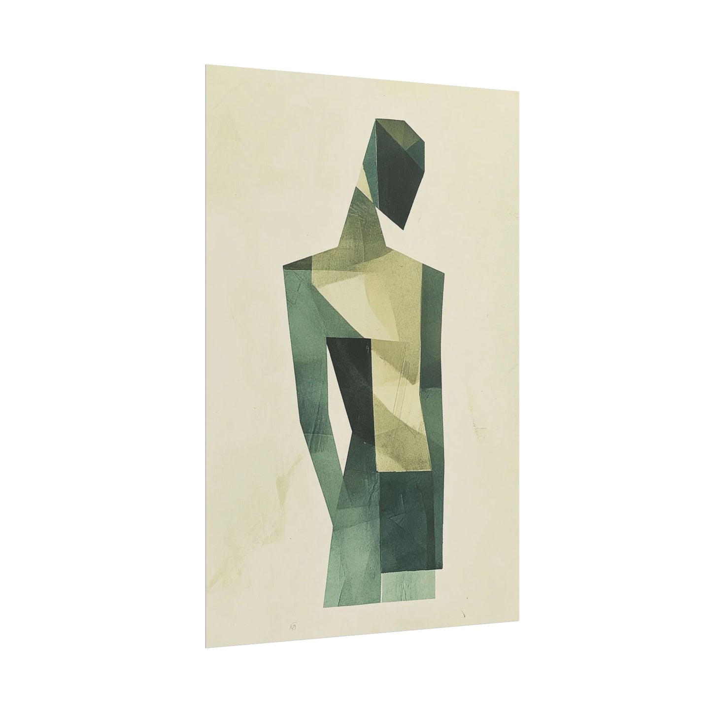 Contemplative Form - Geometric Abstract Art Print