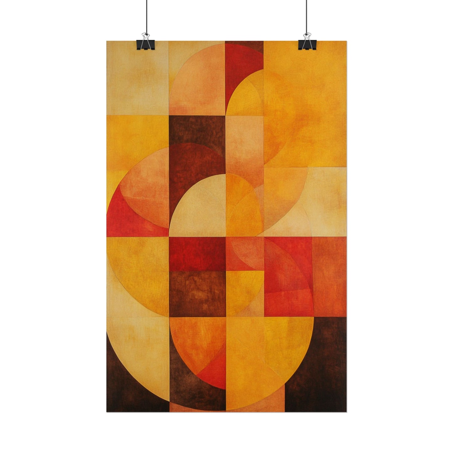 Radiant Harmony - Abstract Geometric Art Print