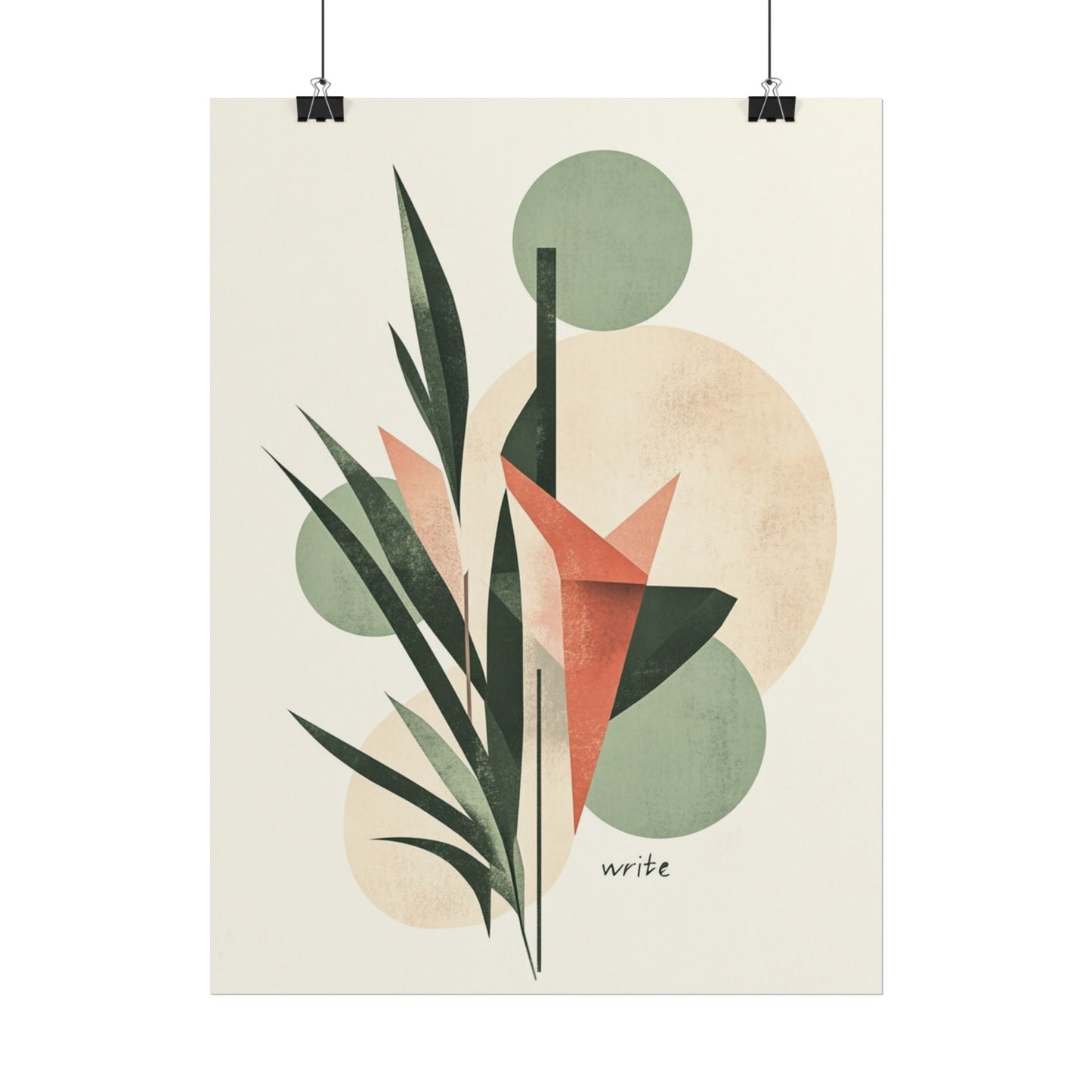 Botanical Balance - Abstract Nature Art Print