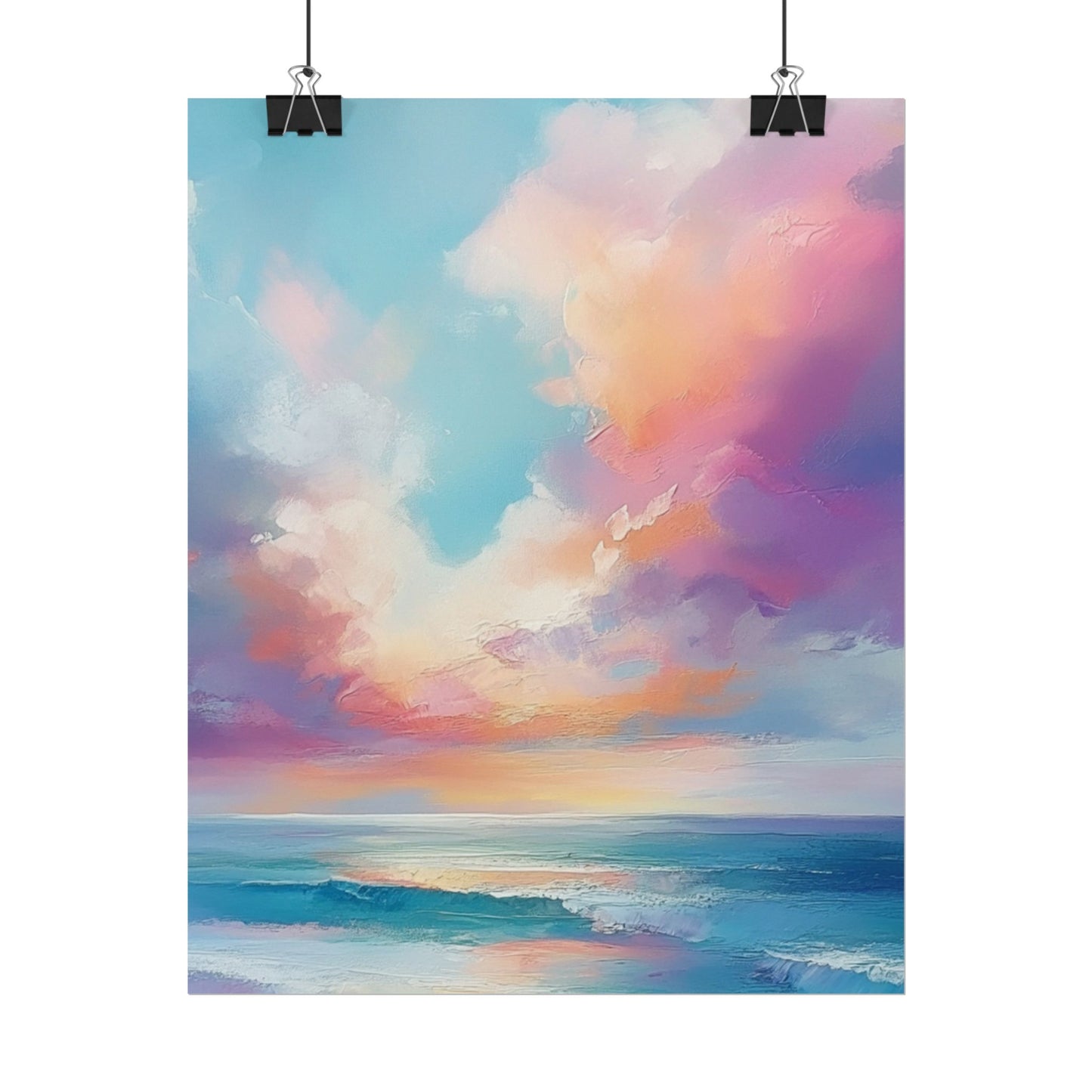 Serenity in Colour - Abstract Sky and Sea Landscape