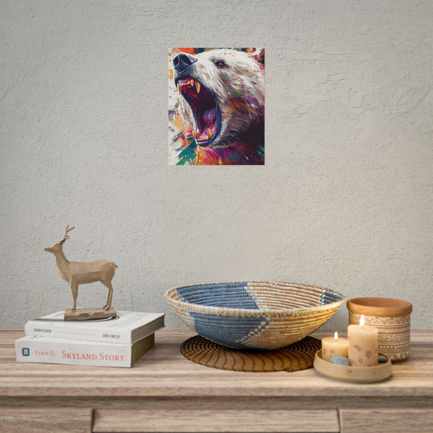 Roar of the Wild - Abstract Bear Art Print