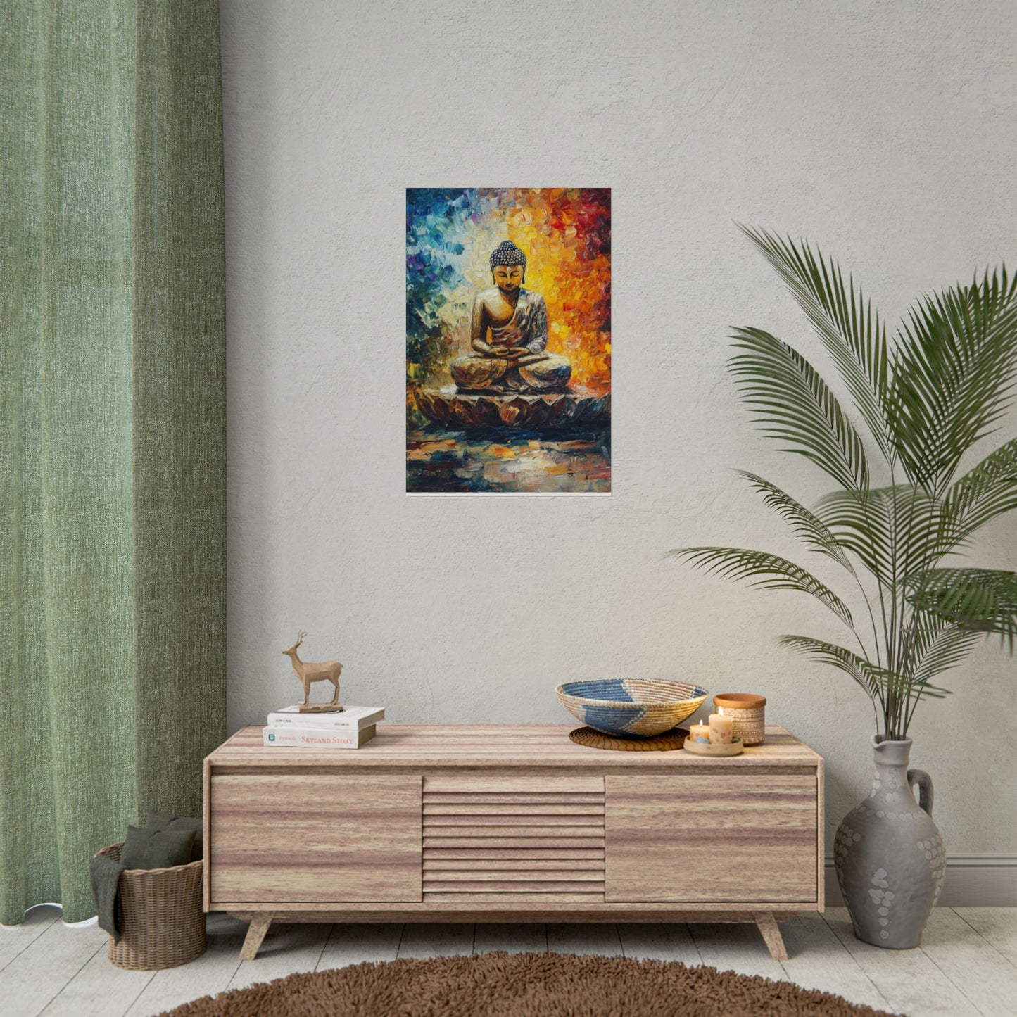 Radiant Buddha - Abstract Meditative Art Print