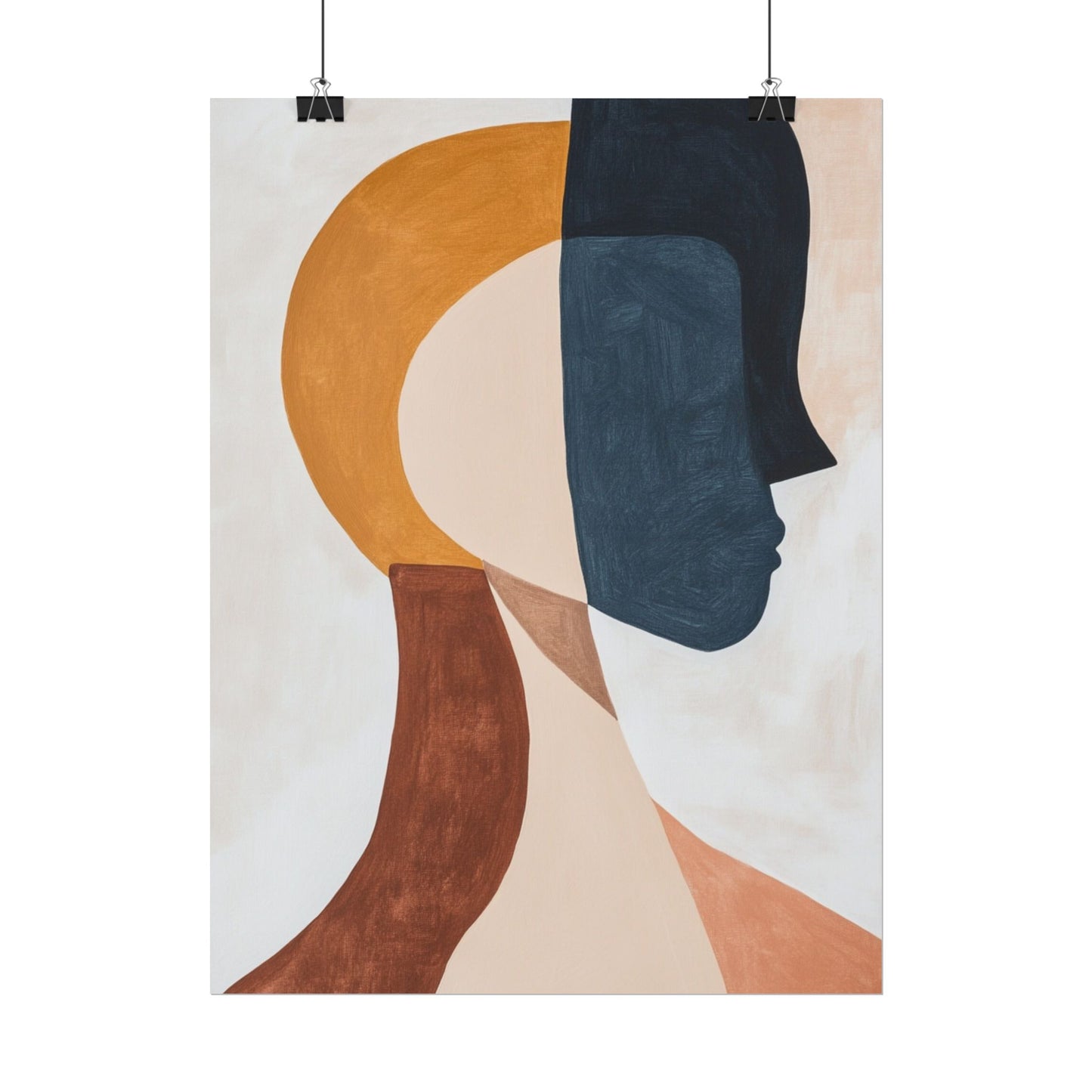 Dual Perspectives - Abstract Silhouette Art Print