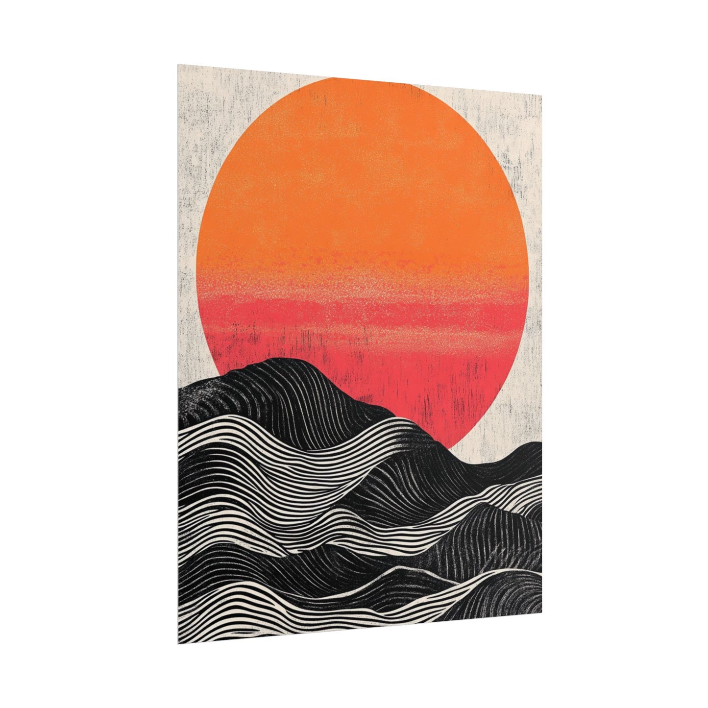 Sunset Serenade - Abstract Geometric Art Print