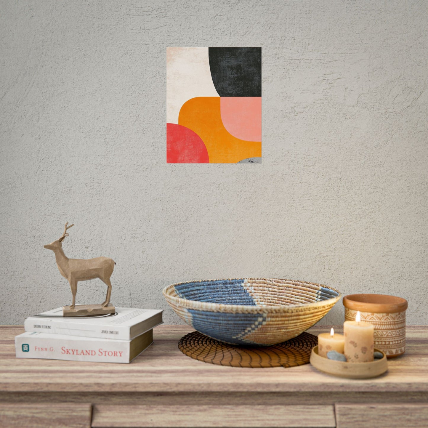 Retro Blocks - Mid-Century Modern Abstract Art Print