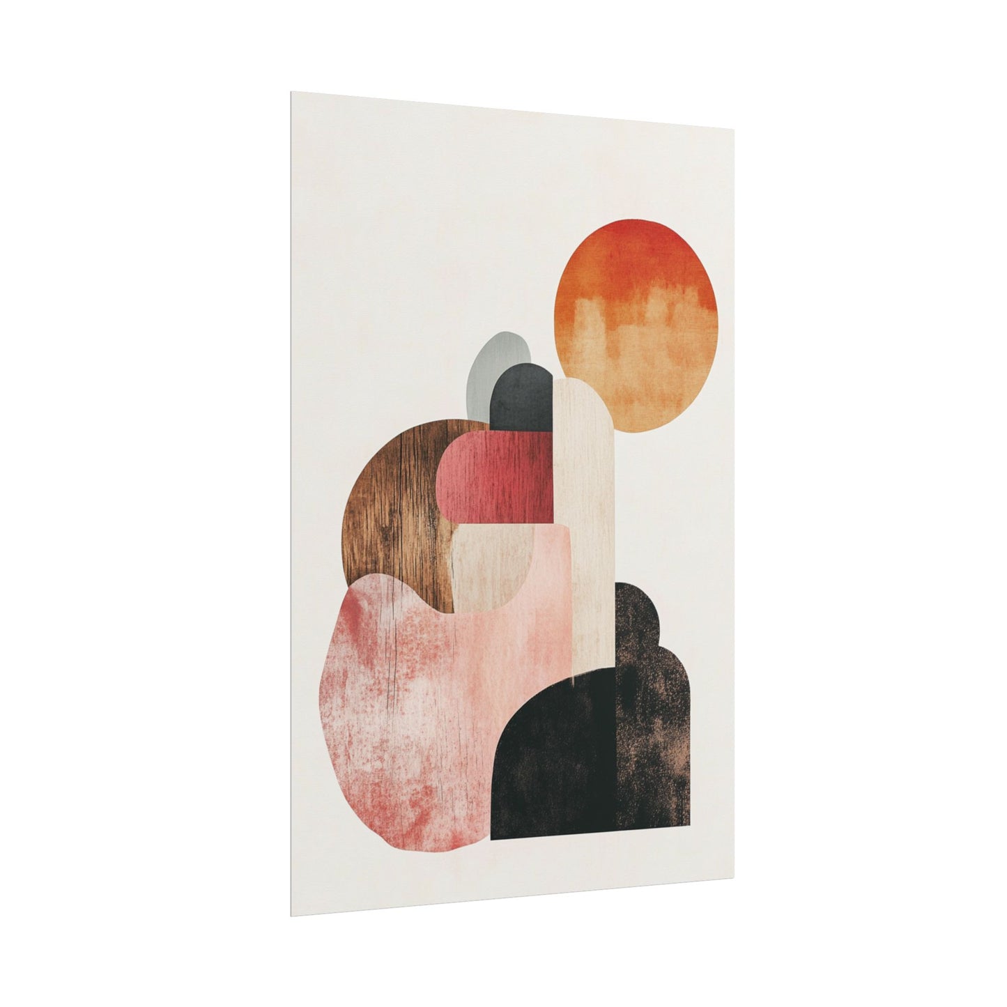 Sunrise Over Form - Abstract Geometric Art Print