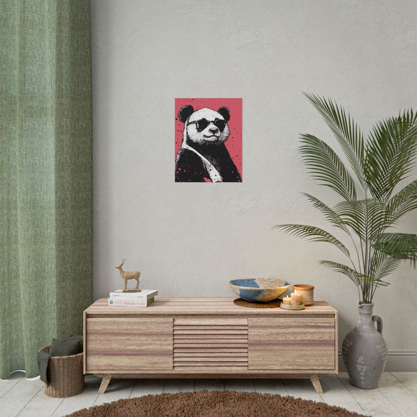 Cool Panda - Street Style Abstract Art Print