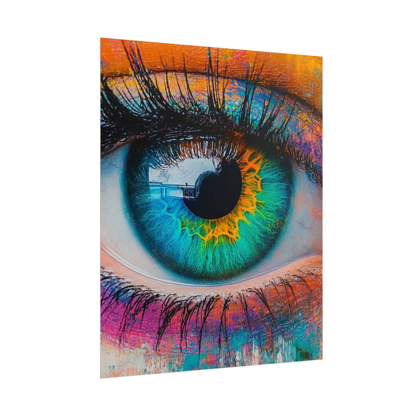 Vivid Gaze - Abstract Eye Art Print