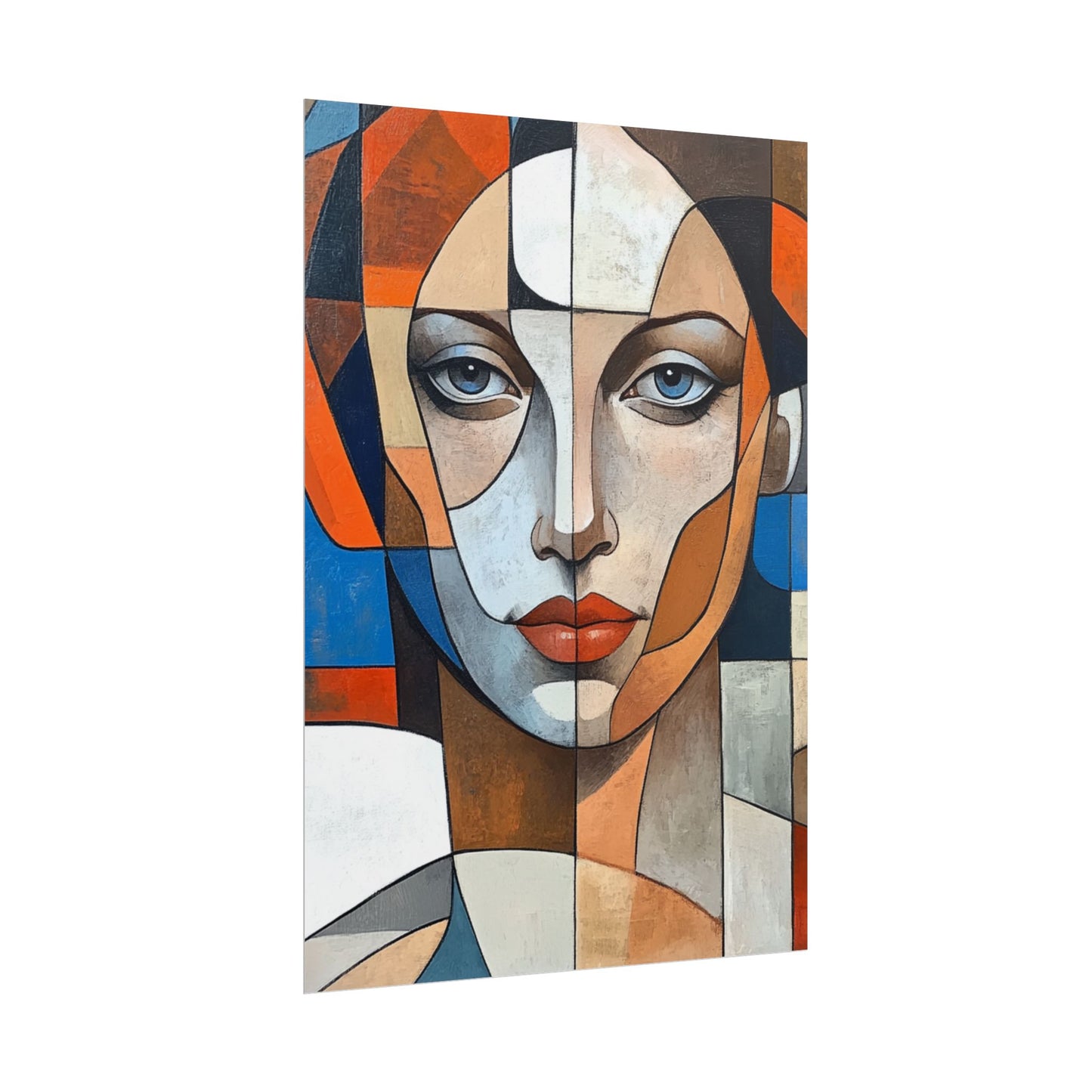 Symmetry in Colours - Abstract Portrait Art Print