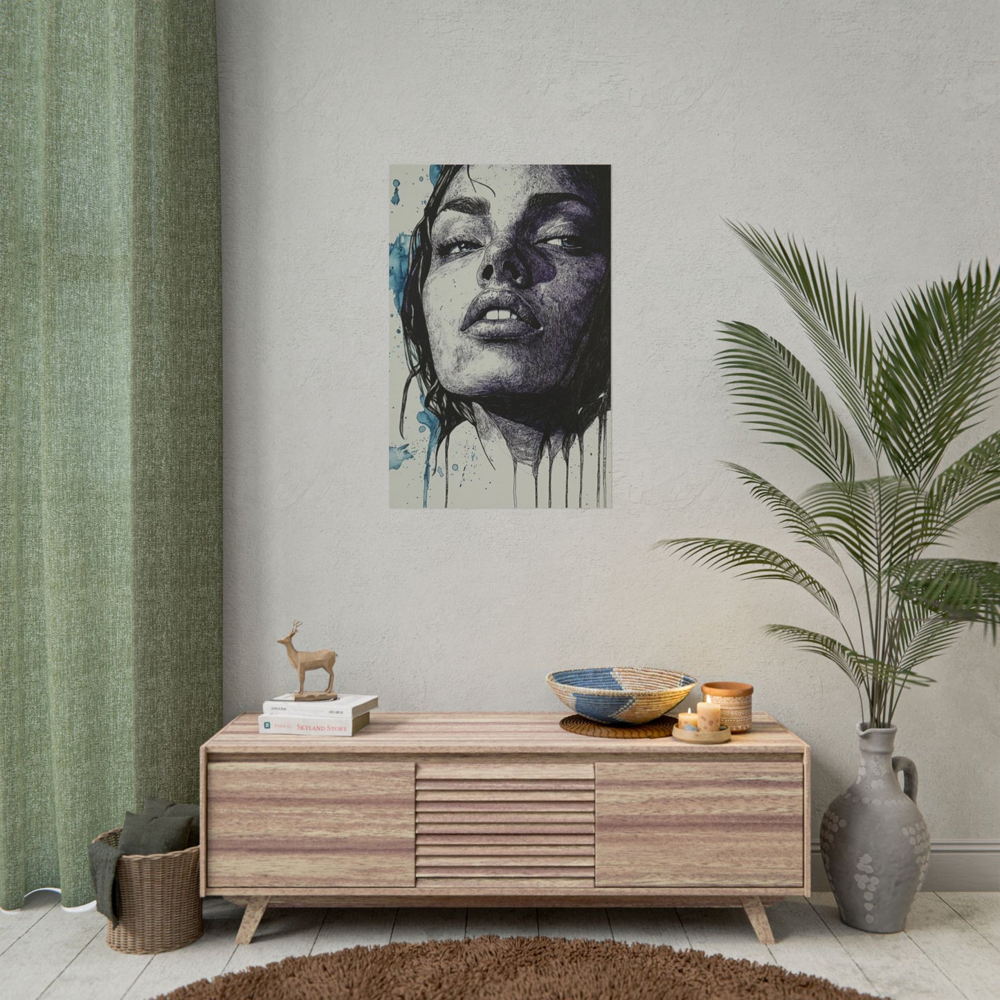 Raw Emotion - Abstract Portrait Print