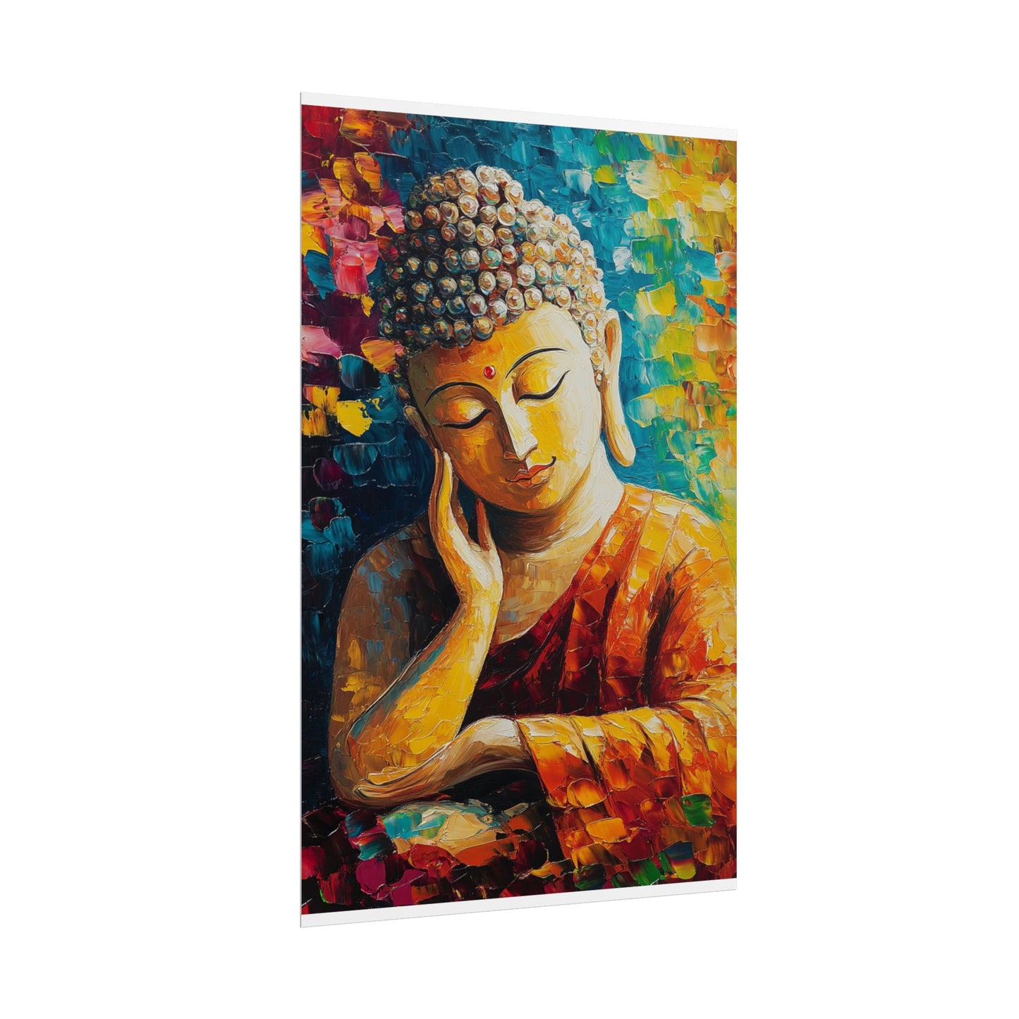 Meditative Buddha - Abstract Expressionism Art Print