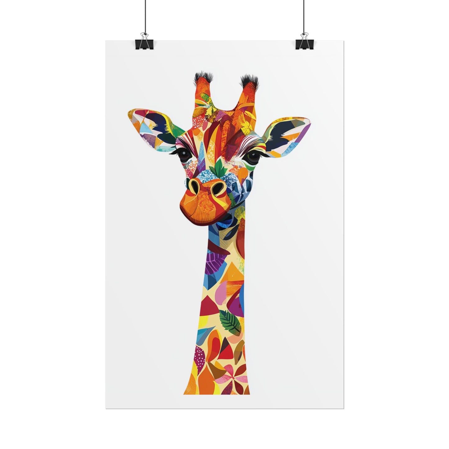 Vibrant Giraffe - Abstract Animal Art Print