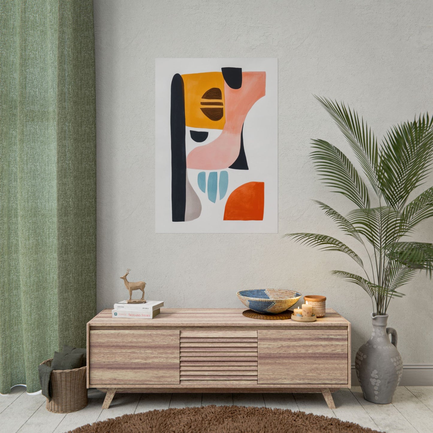 Geometric Harmony - Abstract Modern Art Print