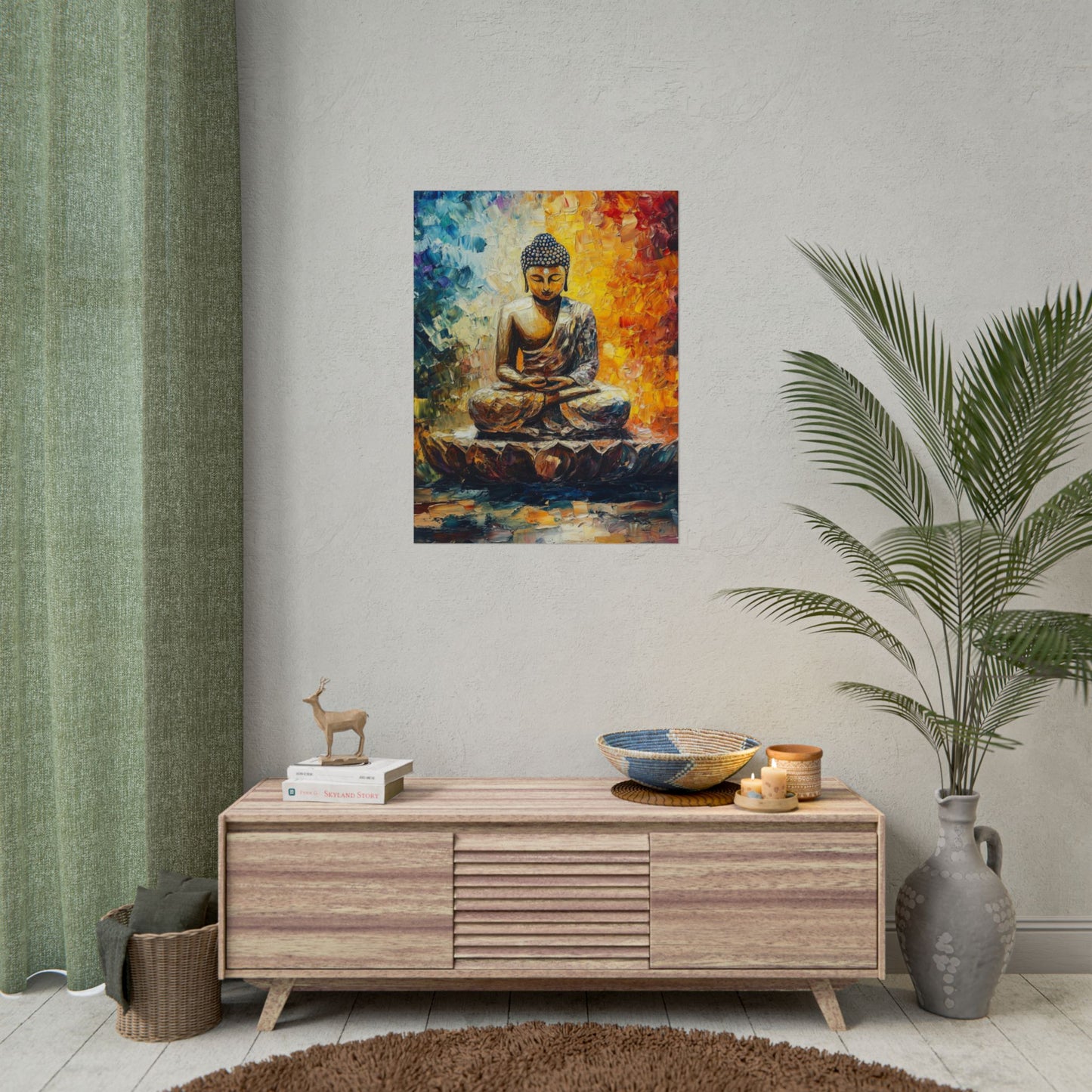 Radiant Buddha - Abstract Meditative Art Print