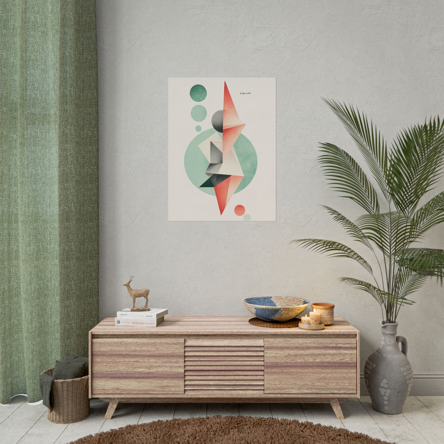 Symmetry in Motion - Geometric Abstract Art Print