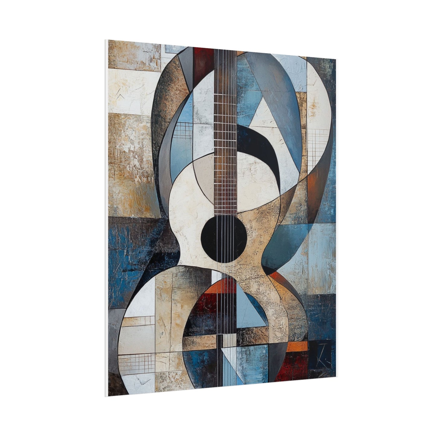 Melodic Abstraction - Geometric Guitar Art