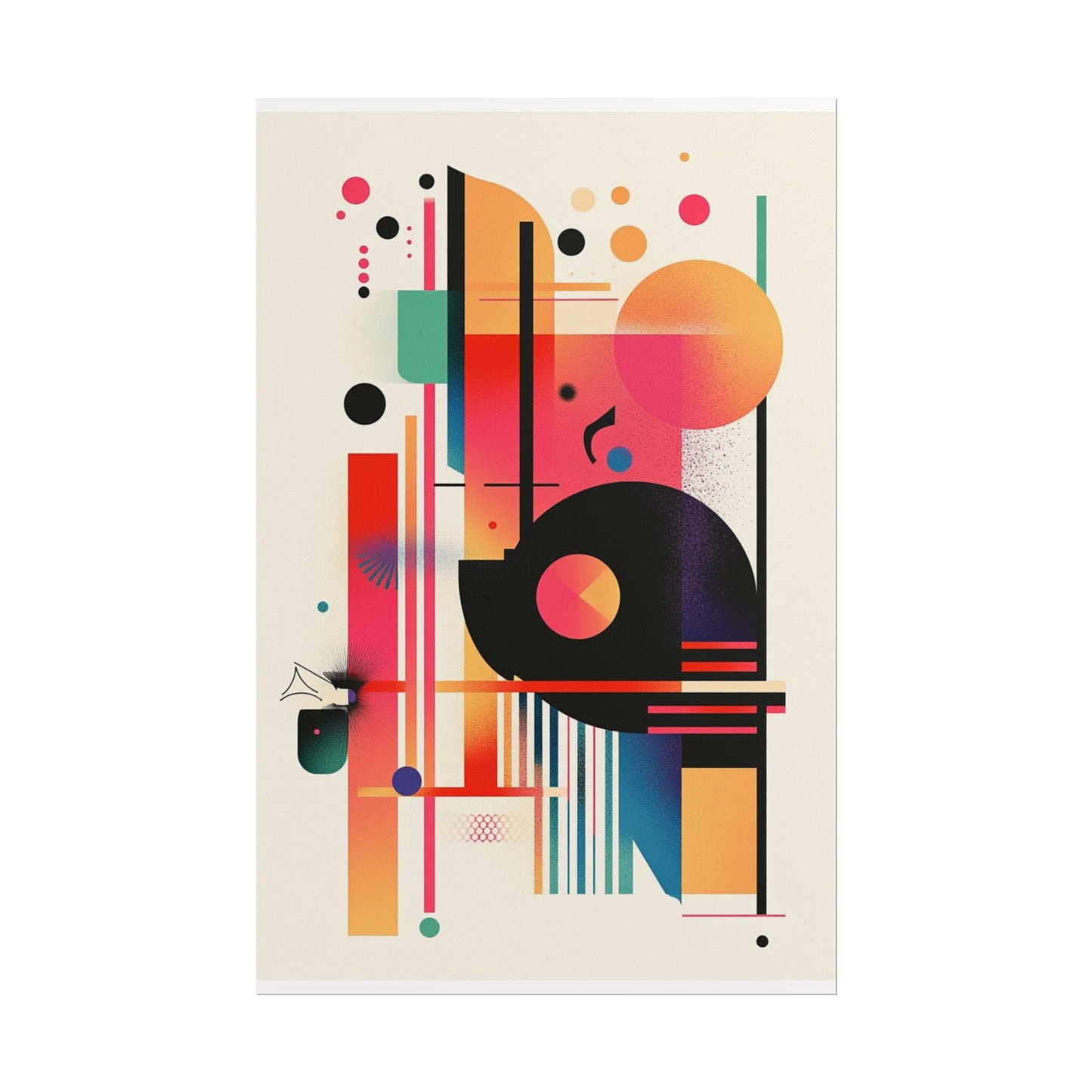 Harmonic Composition - Vibrant Abstract Geometric Art Print