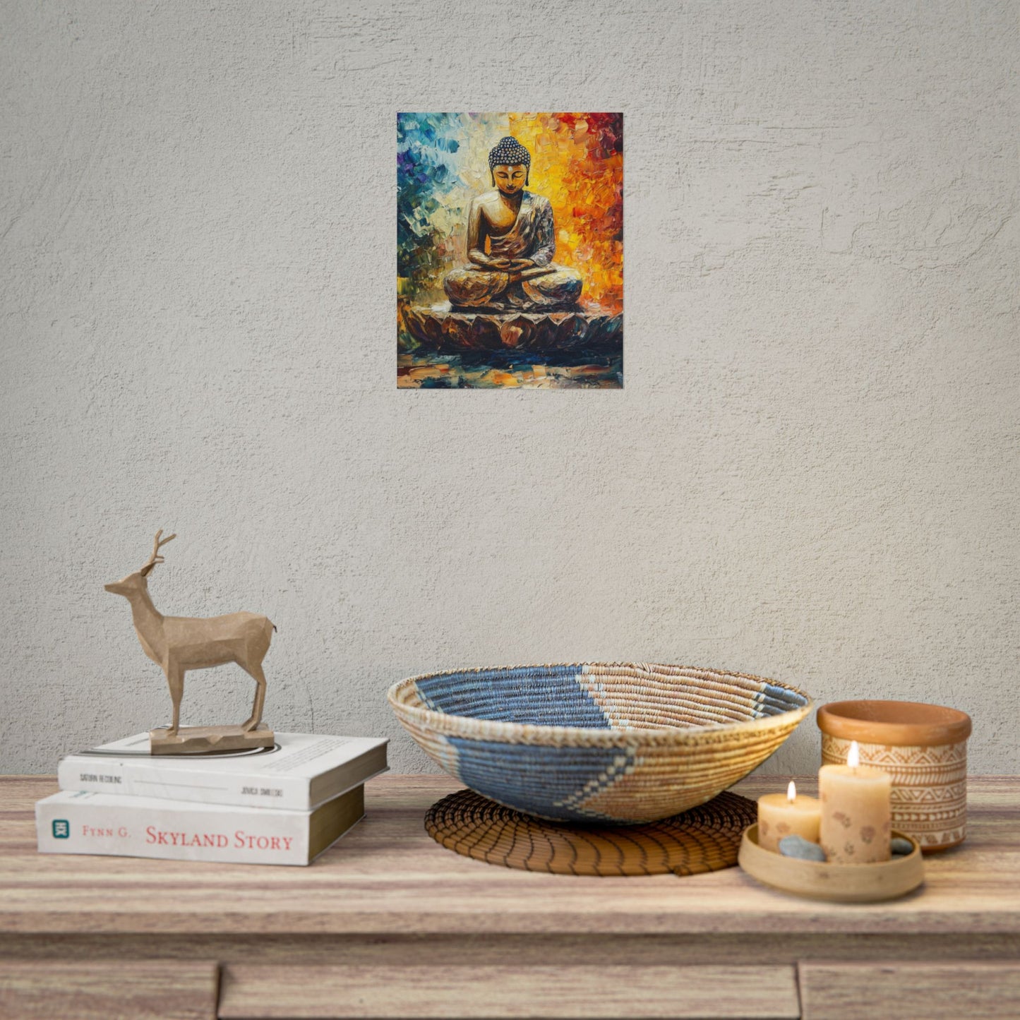 Radiant Buddha - Abstract Meditative Art Print