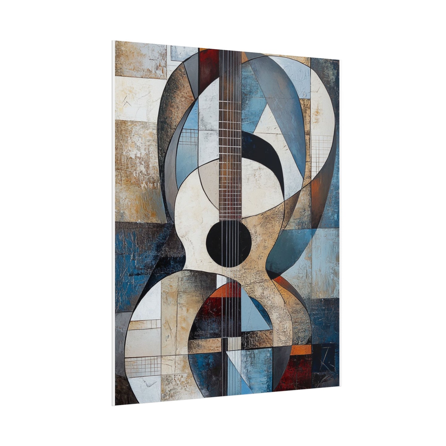 Melodic Abstraction - Geometric Guitar Art