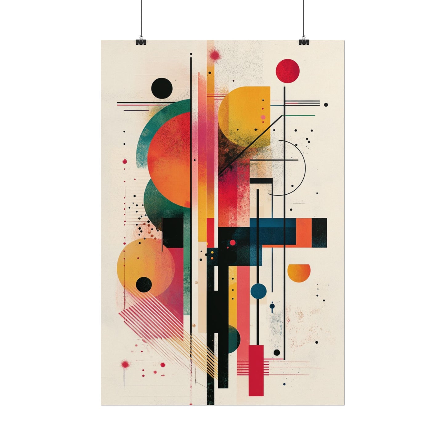 Symphony of Lines - Abstract Geometric Art Print