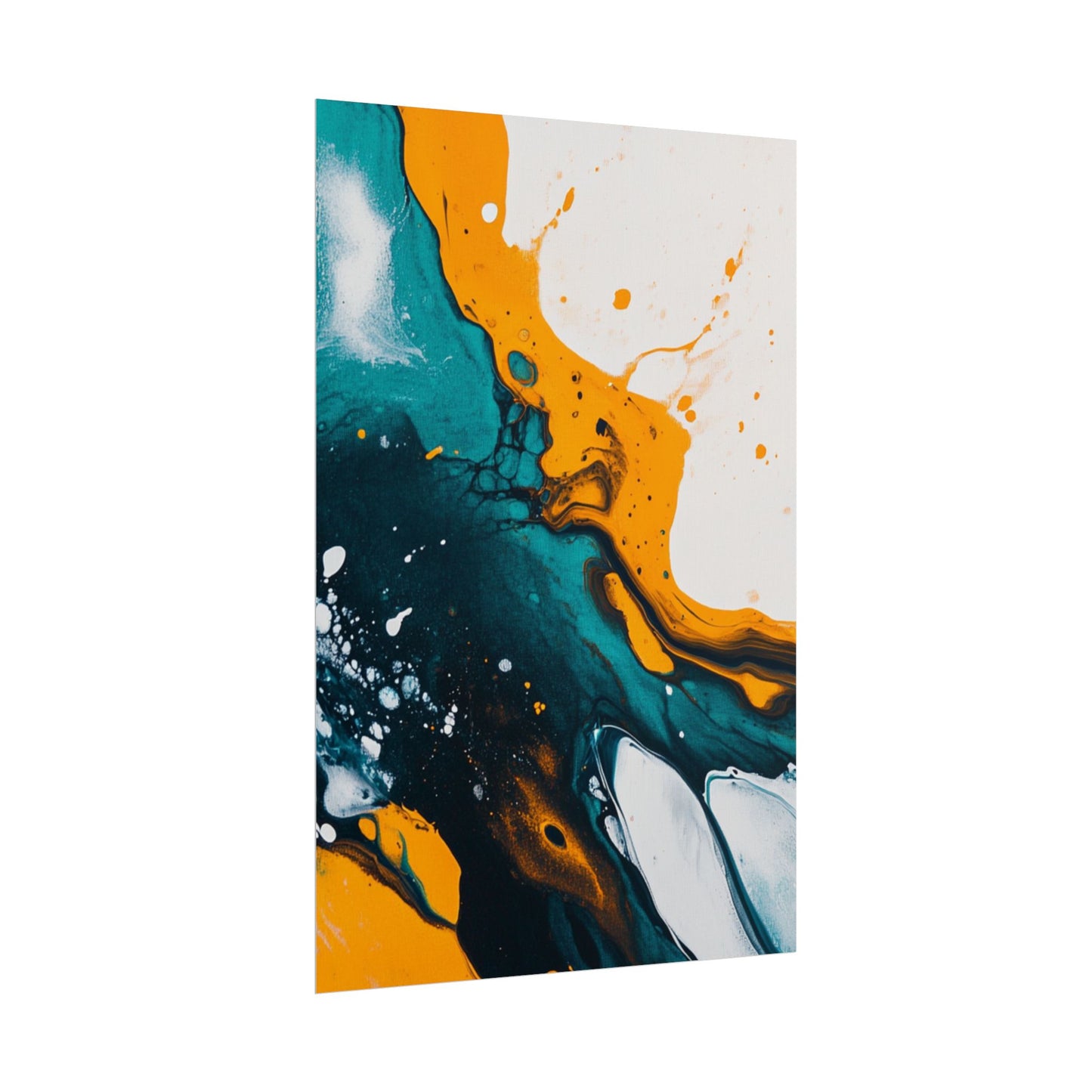 Fluid Harmony - Abstract Colour Flow Art Print