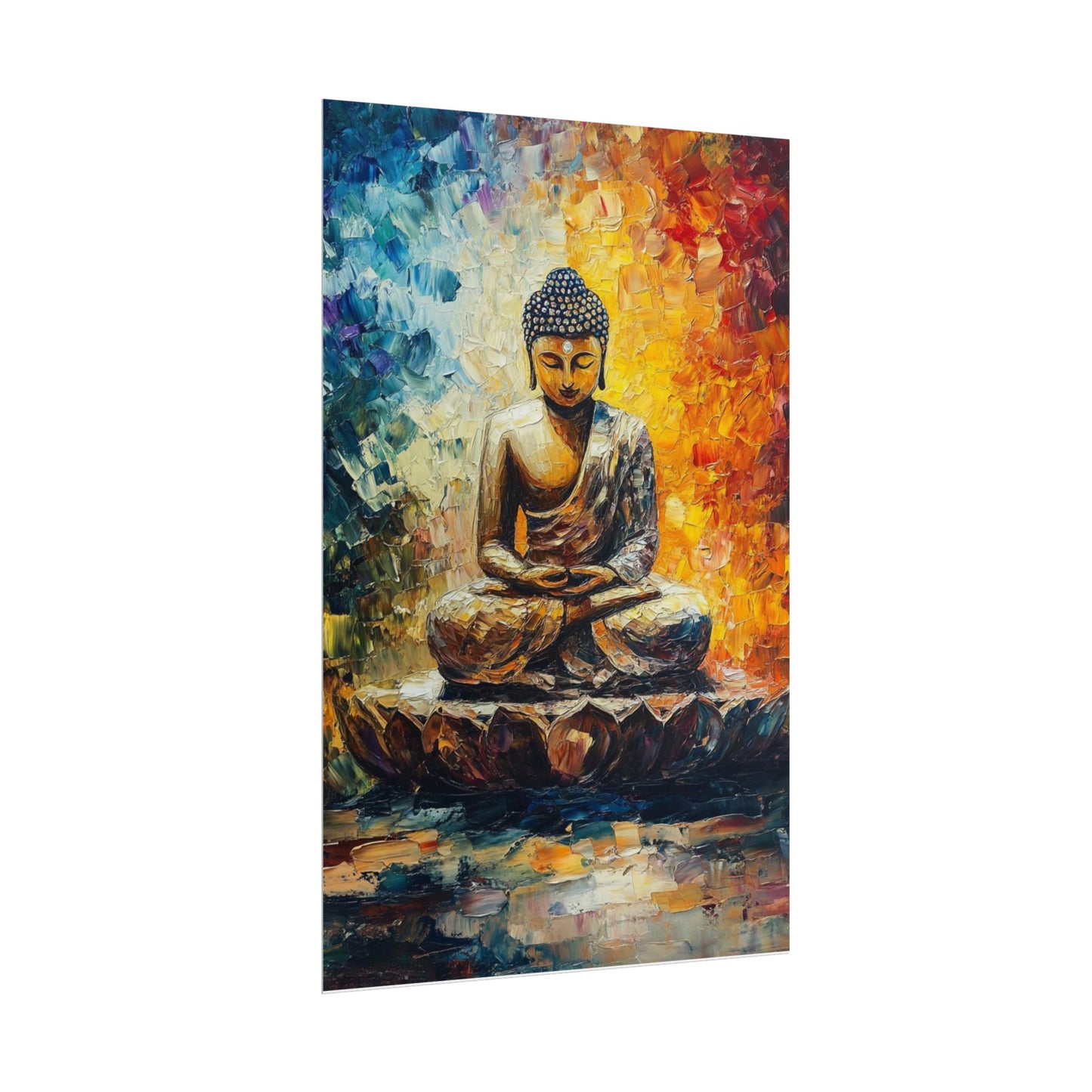 Radiant Buddha - Abstract Meditative Art Print