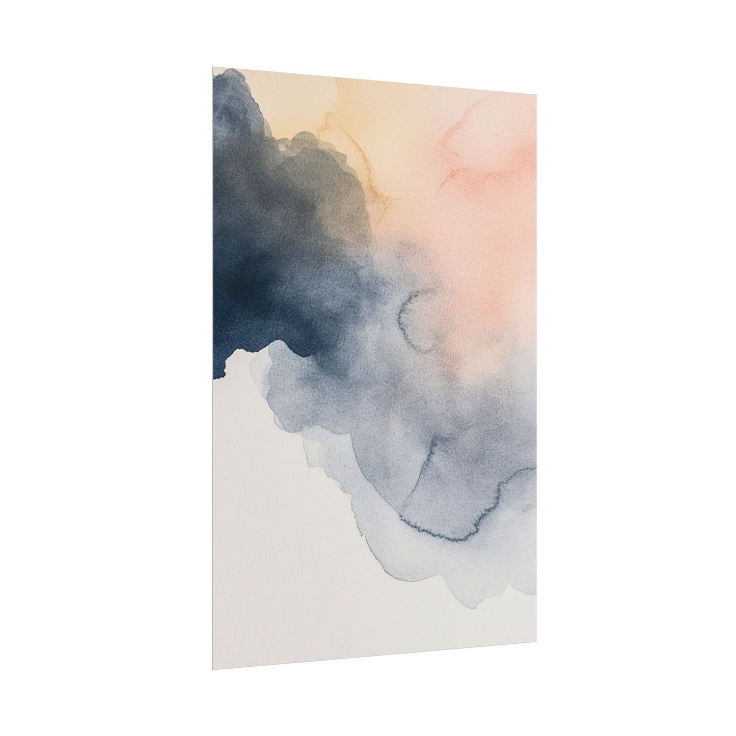 Serene Watercolour Cloudscape - Abstract Art Print