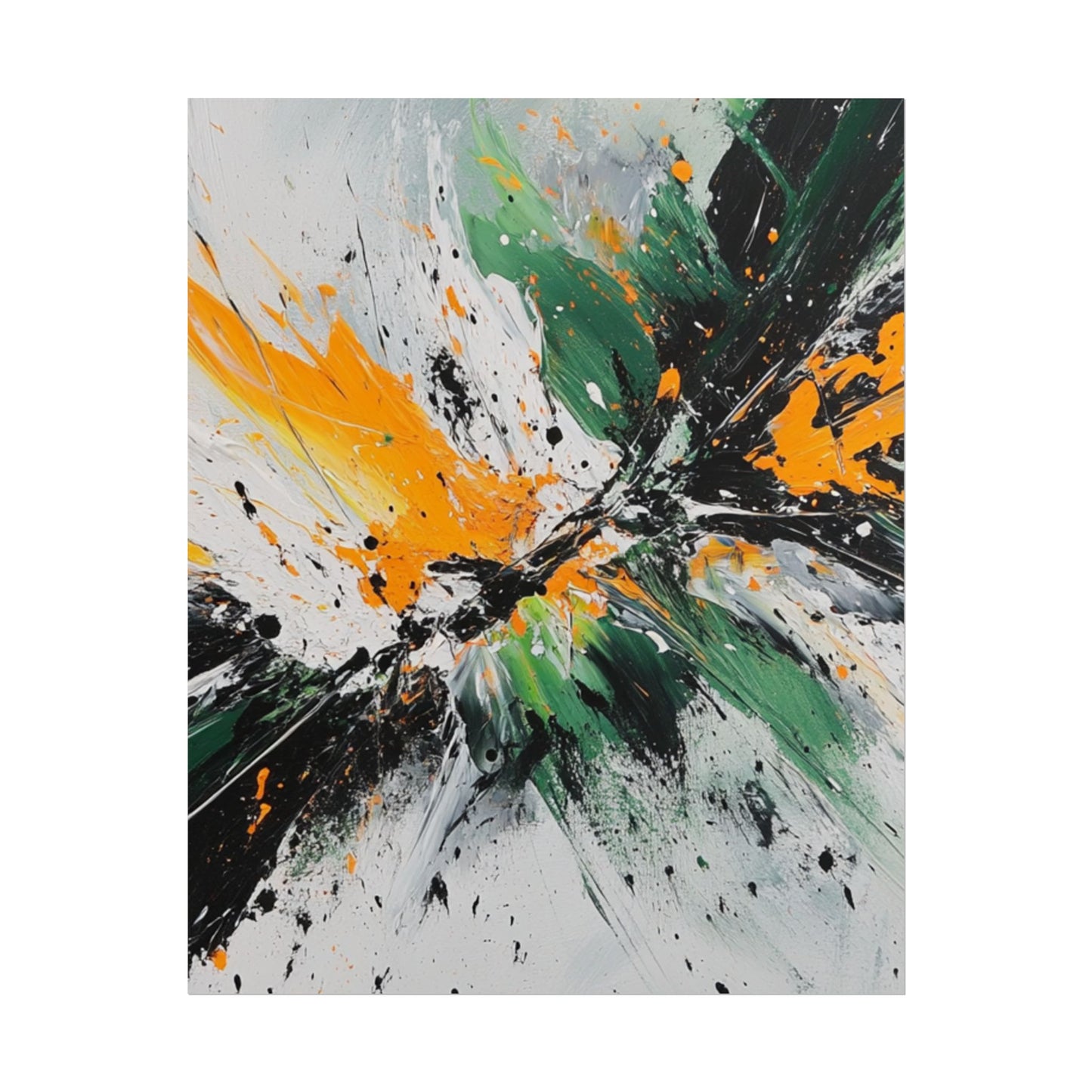 Explosive Energy - Dynamic Abstract Art Print