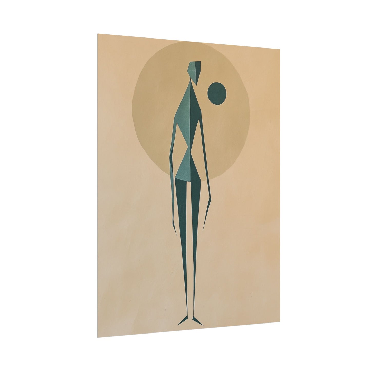 Abstract Solitude - Minimalist Figurative Art Print